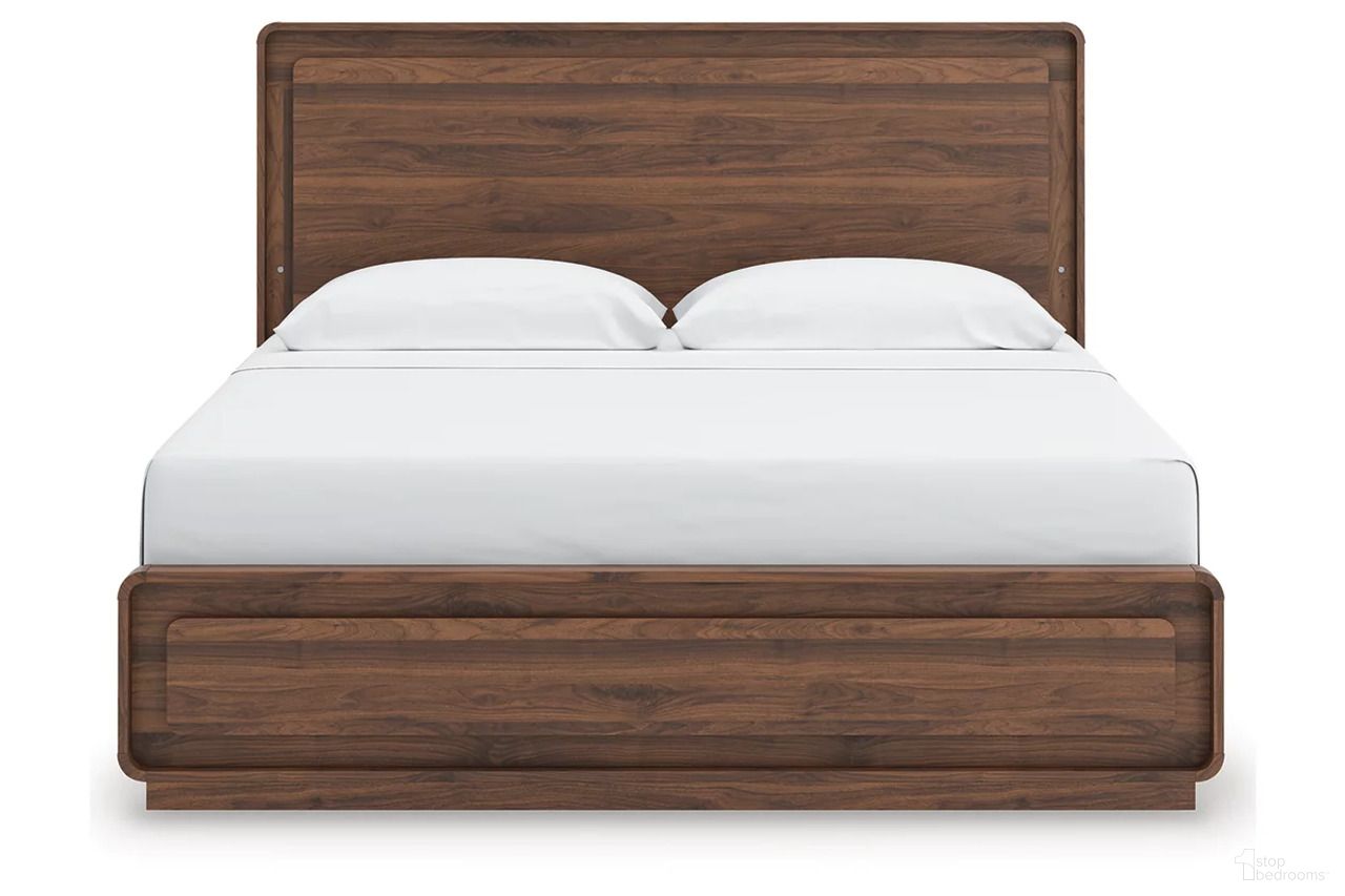 The appearance of Chadworth King Panel Bed In Walnut Brown designed by Signature Design by Ashley in the modern / contemporary interior design. This walnut brown piece of furniture was selected by 1StopBedrooms from Chadworth Collection to add a touch of cosiness and style into your home. Sku: NCB386-82;NCB386-97. Bed Type: Panel Bed. Bed Size: King.