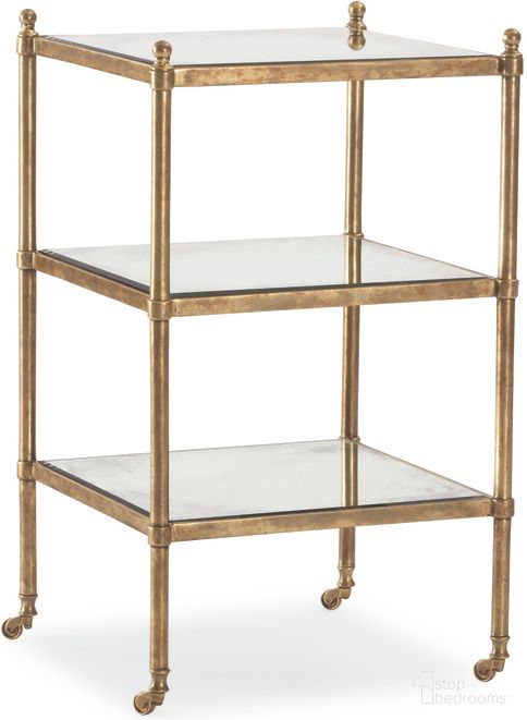 The appearance of Chairside Table In Antique Bronze designed by Century Furniture in the modern / contemporary interior design. This antique bronze piece of furniture was selected by 1StopBedrooms from Grand Tour Furniture Collection to add a touch of cosiness and style into your home. Sku: SF5157. Material: Metal.