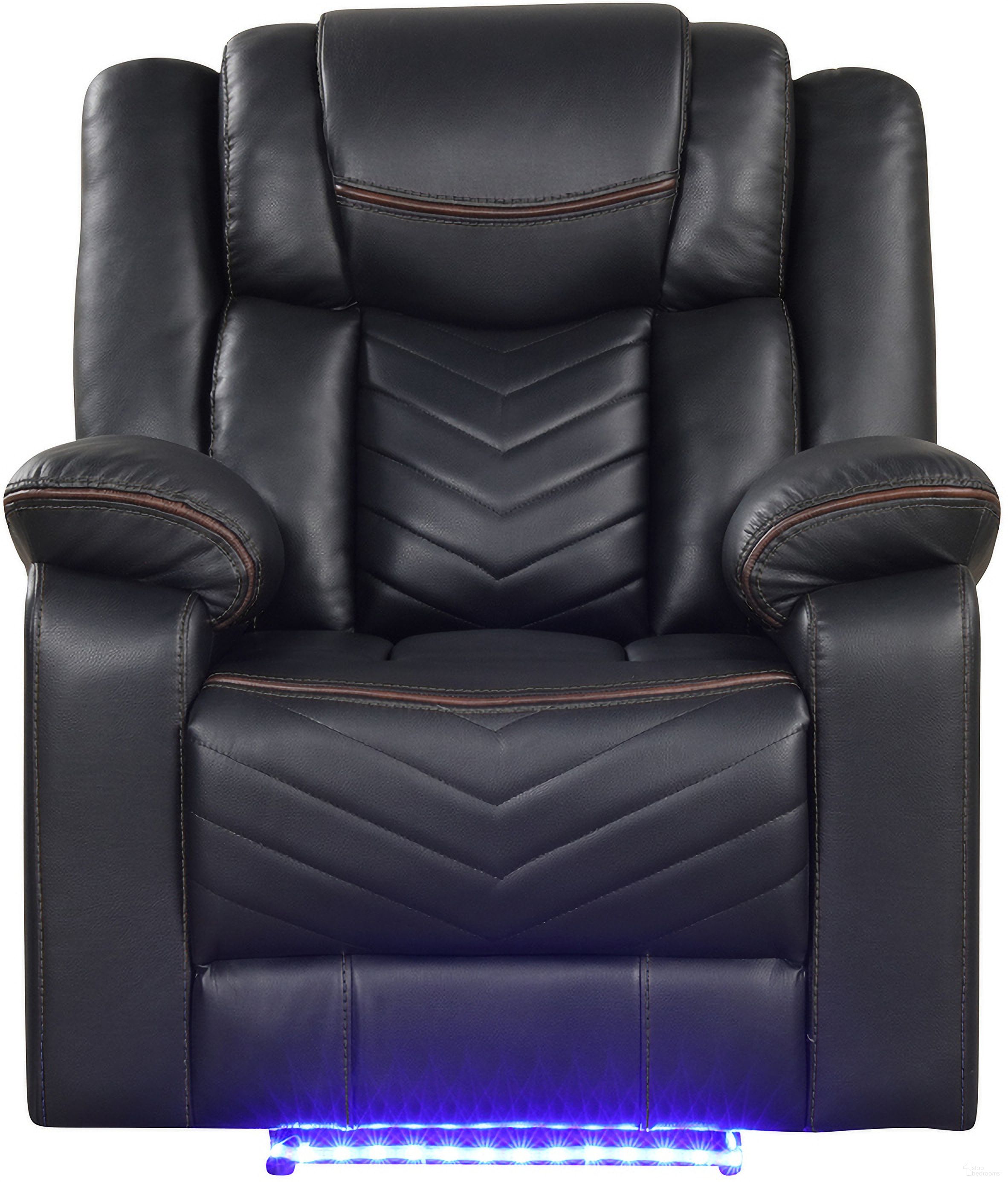 The appearance of Challenger Power Reclining Recliner In Black designed by Galaxy Home Furnishings in the modern / contemporary interior design. This black piece of furniture  was selected by 1StopBedrooms from Challenger Collection to add a touch of cosiness and style into your home. Sku: 601955556897. Material: Faux Leather.