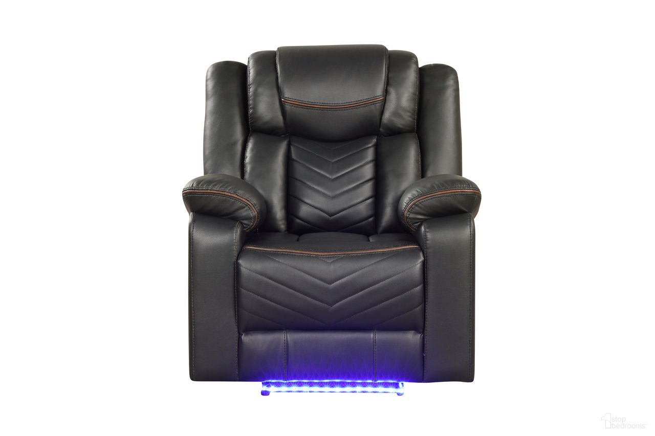 The appearance of Challenger Power Reclining Recliner In Gray designed by Galaxy Home Furnishings in the modern / contemporary interior design. This gray piece of furniture  was selected by 1StopBedrooms from Challenger Collection to add a touch of cosiness and style into your home. Sku: 601955556903. Material: Faux Leather.