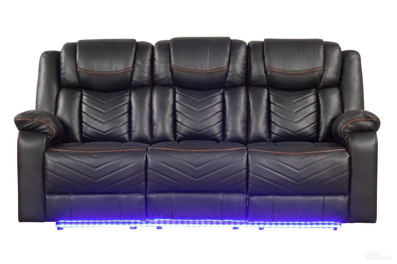 The appearance of Challenger Power Reclining Sofa In Gray designed by Galaxy Home Furnishings in the modern / contemporary interior design. This gray piece of furniture was selected by 1StopBedrooms from Challenger Collection to add a touch of cosiness and style into your home. Sku: 601955556842. Material: Faux Leather.