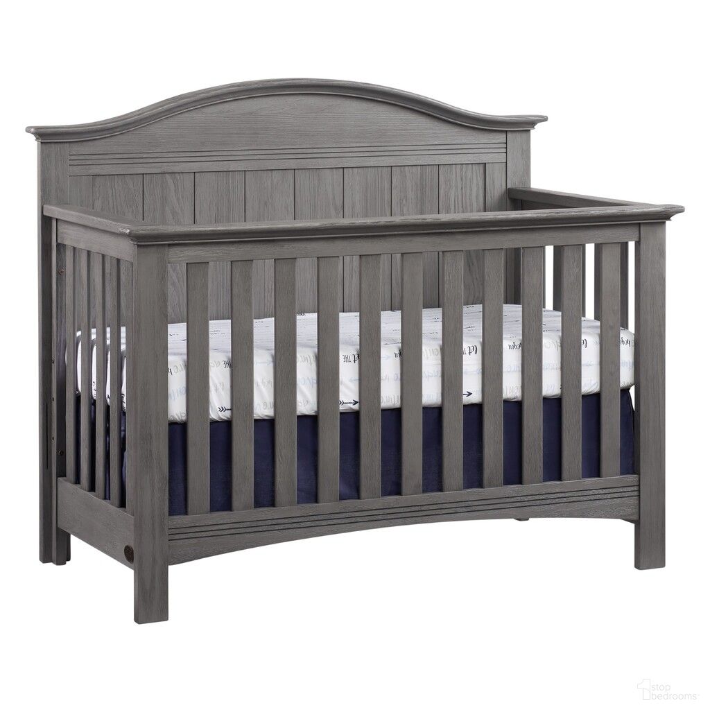 The appearance of Chandler 4 In 1 Convertible Crib In Graphite Gray designed by Soho Baby in the transitional interior design. This graphite gray piece of furniture was selected by 1StopBedrooms from Chandler Collection to add a touch of cosiness and style into your home. Sku: 44011530. Material: Wood.