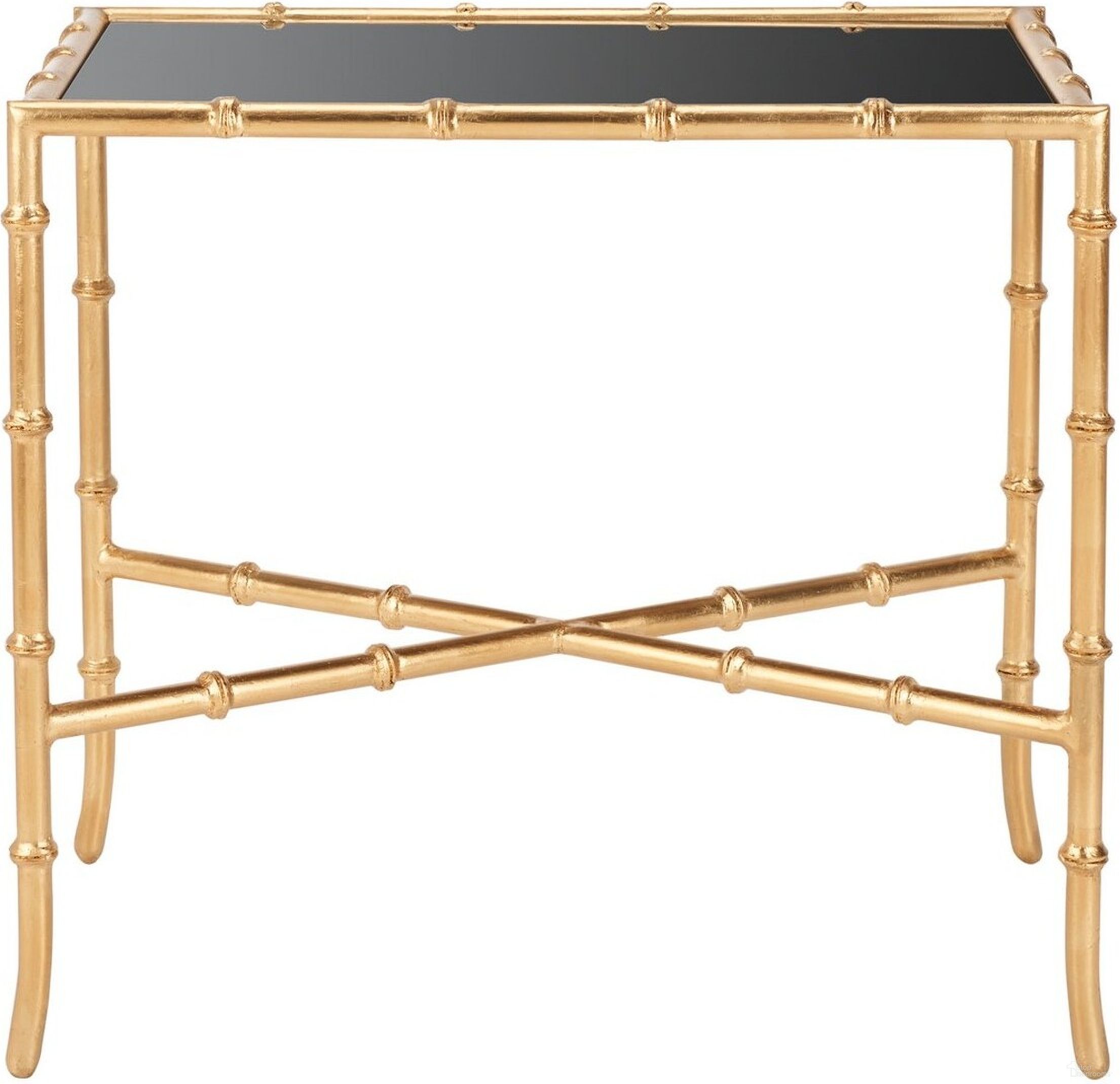 The appearance of Chandler Black and Gold Cross Base Accent Table designed by Safavieh in the modern / contemporary interior design. This gold and black piece of furniture  was selected by 1StopBedrooms from Safavieh FOX Collection to add a touch of cosiness and style into your home. Sku: FOX2513A. Material: Iron.