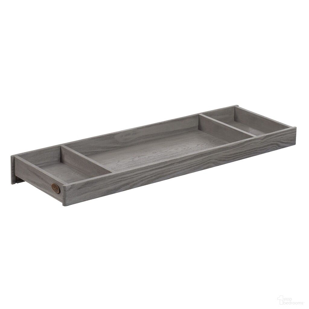 The appearance of Chandler Changing Topper In Graphite Gray designed by Soho Baby in the transitional interior design. This graphite gray piece of furniture was selected by 1StopBedrooms from Chandler Collection to add a touch of cosiness and style into your home. Sku: 44065530. Material: Wood.