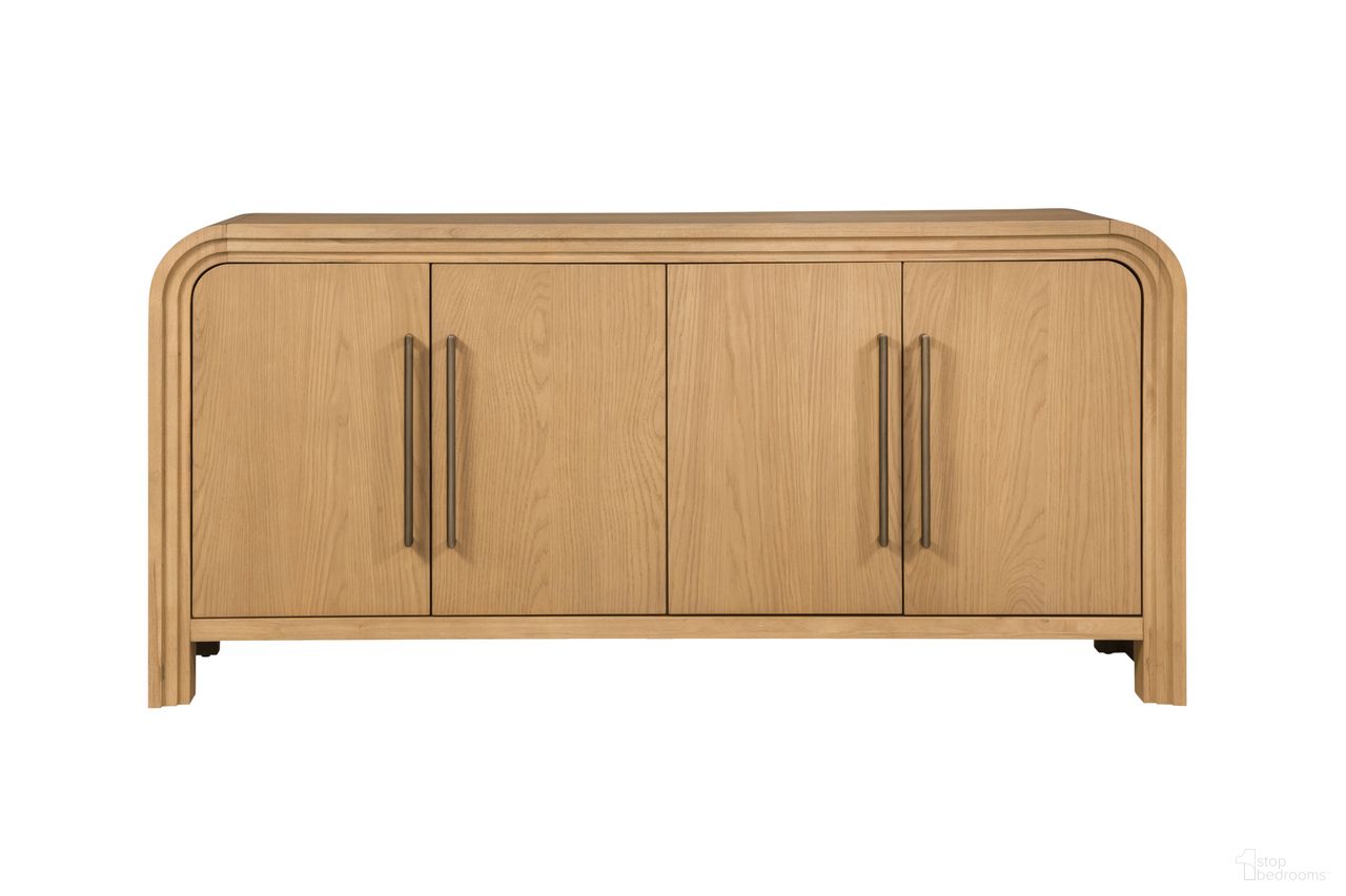 The appearance of Chandler Sideboard In Brown designed by Bassett Mirror Company in the modern / contemporary interior design. This brown piece of furniture was selected by 1StopBedrooms from Chandler Collection to add a touch of cosiness and style into your home. Sku: 9437-DR-576. Material: Solid Wood.