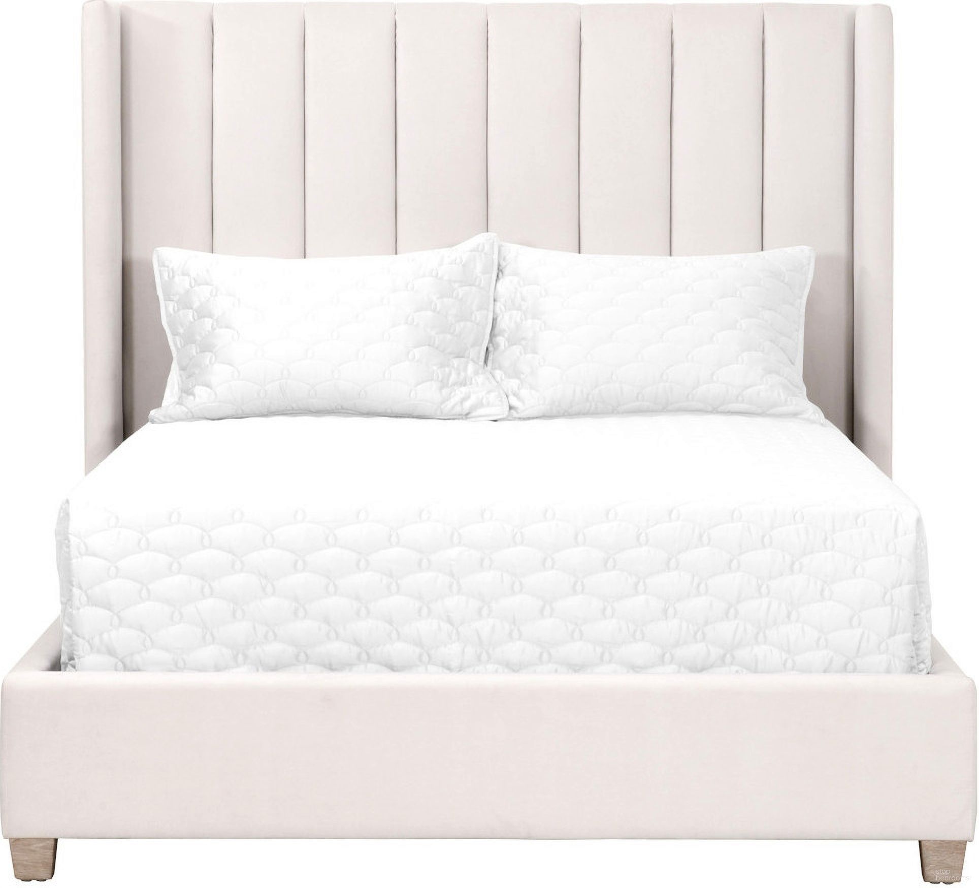 Stitch and Hand Chandler Queen Bed In Cream