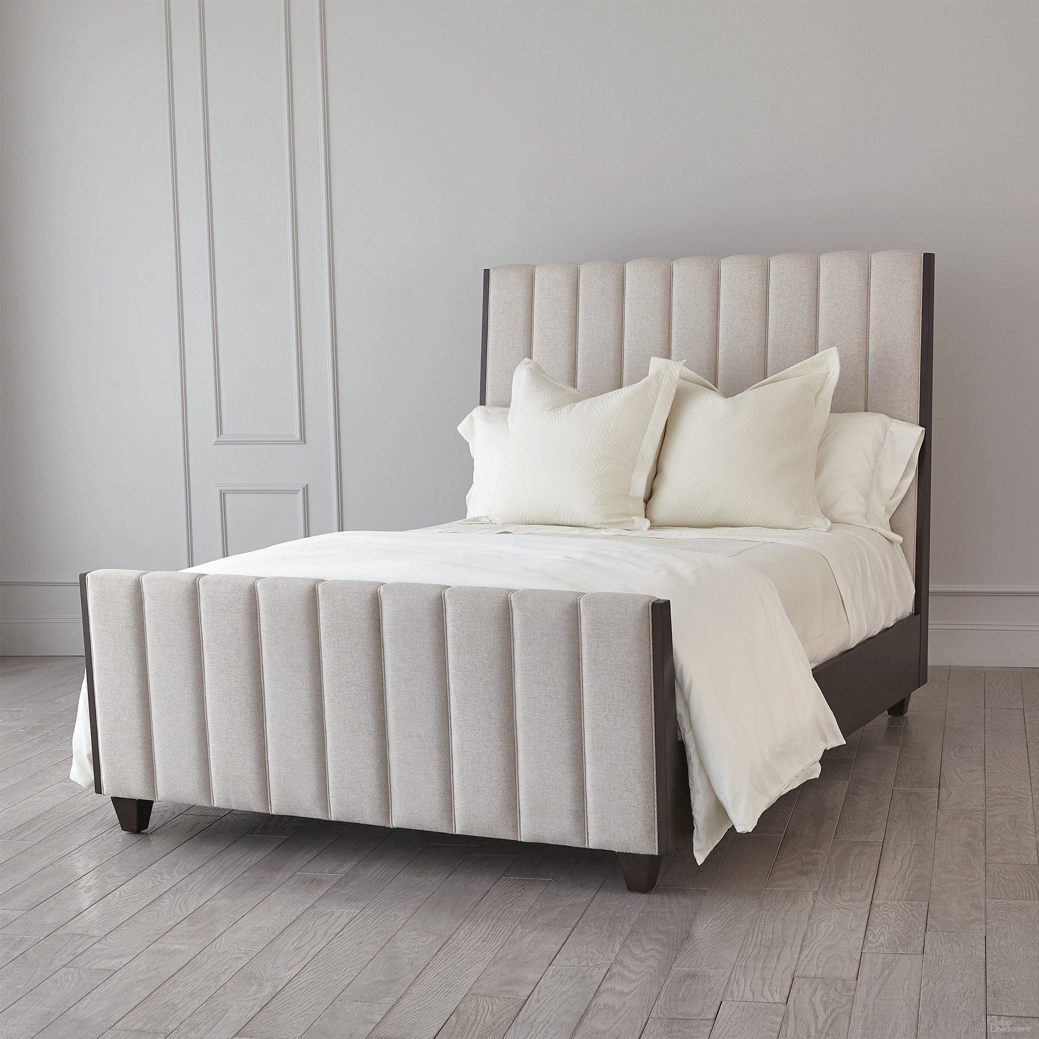 The appearance of Channel Candid Fleece King Bed In White designed by Global Views in the modern / contemporary interior design. This white piece of furniture was selected by 1StopBedrooms from Channel Collection to add a touch of cosiness and style into your home. Sku: 720195. Bed Type: Panel Bed. Material: Wood. Bed Size: King.