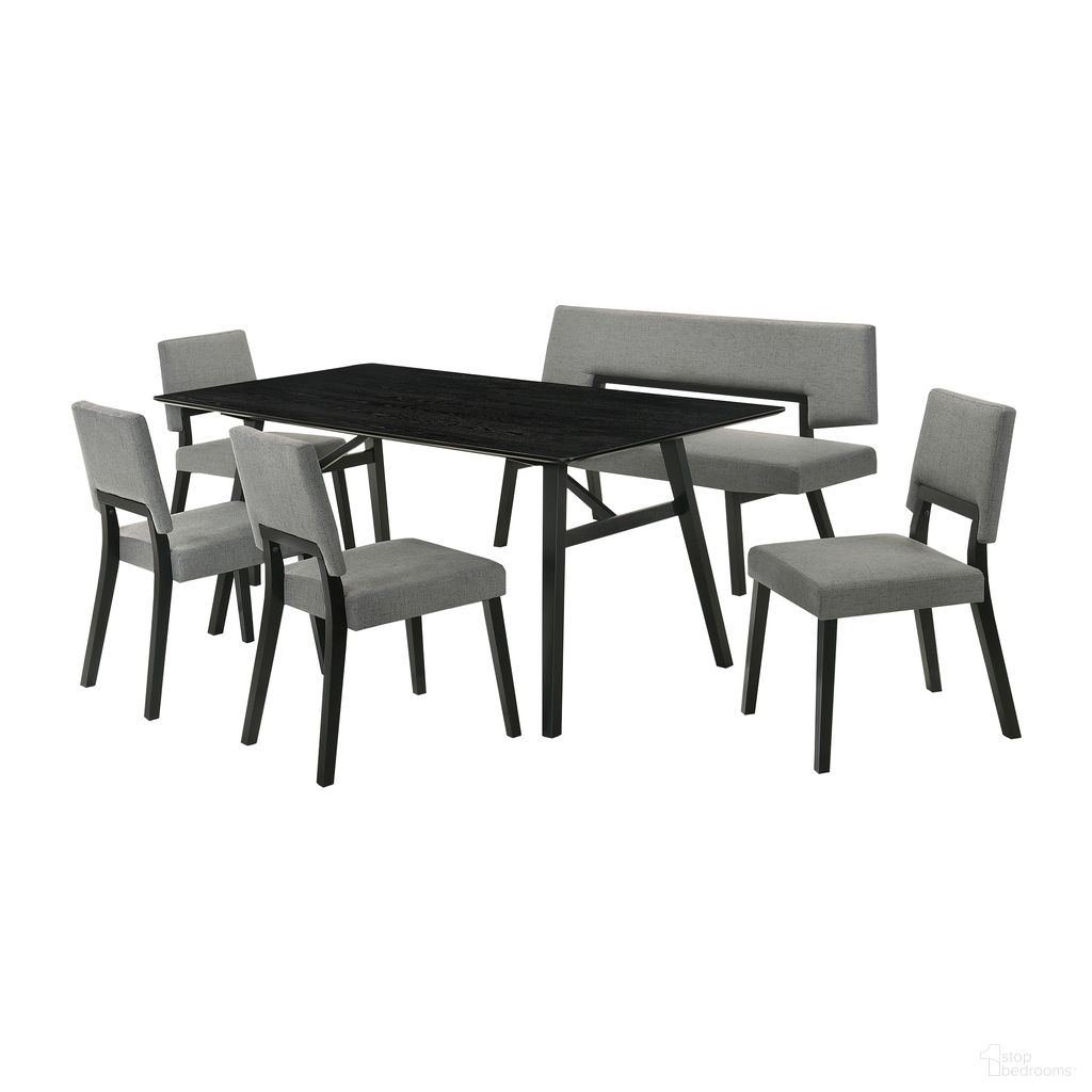 Armen Living Channell Dining Table Set