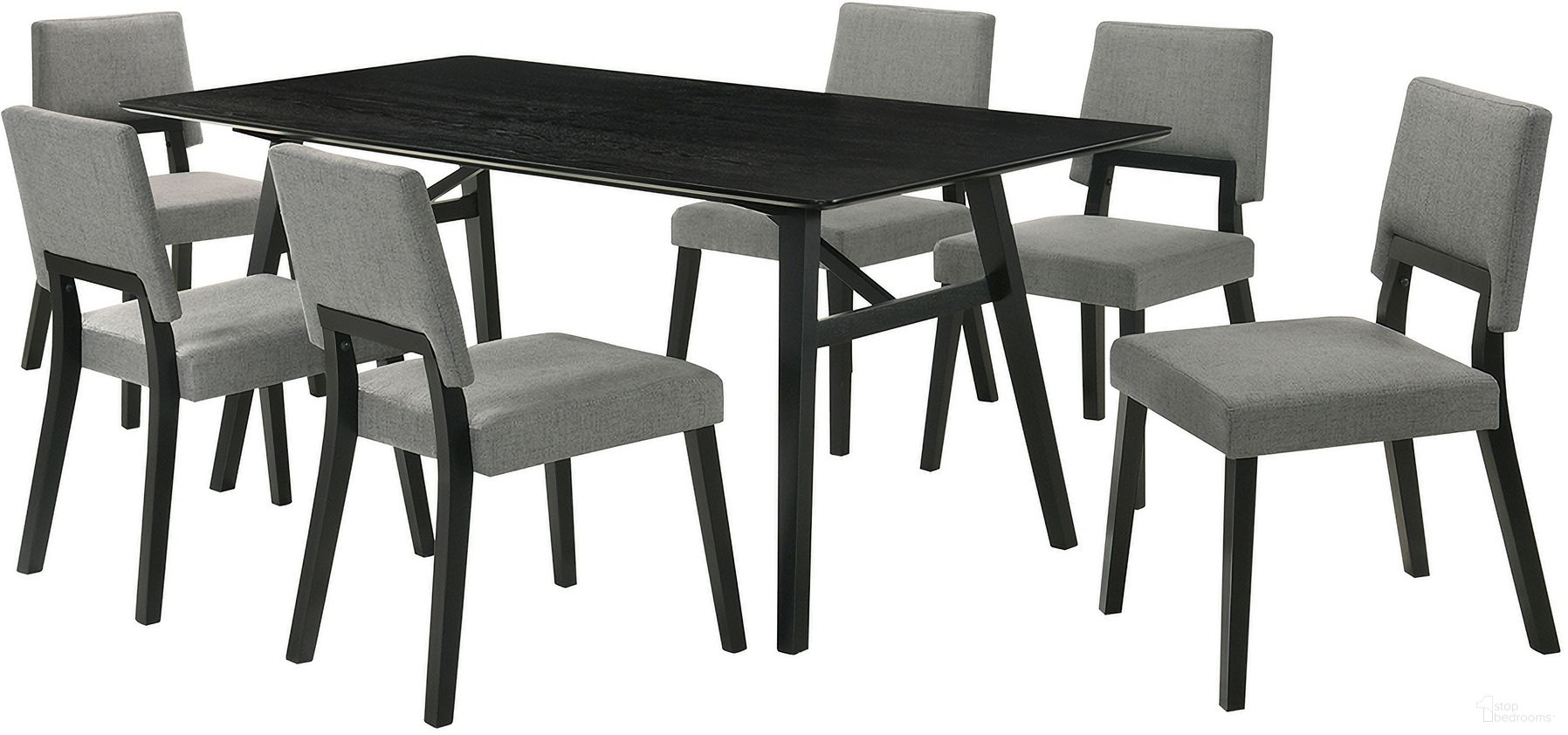 The appearance of Channell 7 Piece Wood Dining Table Set In Black designed by Armen Living in the transitional interior design. This black piece of furniture was selected by 1StopBedrooms from Channell Collection to add a touch of cosiness and style into your home. Sku: LCCHCHBLKCH;LCCHCHBLKCH;LCCHCHBLKCH;LCCHTBLBLK. Material: Wood.