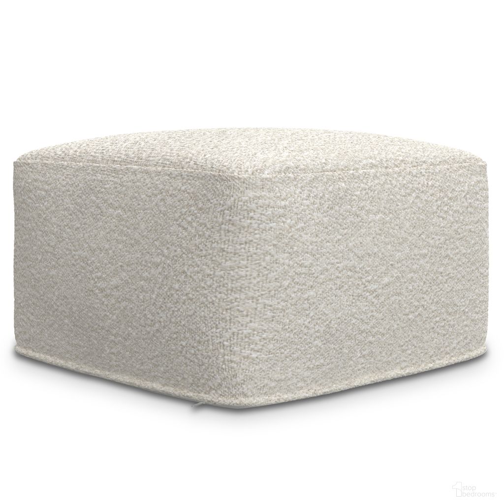 The appearance of Chantal Square Pouf In Ivory designed by Simpli Home in the modern / contemporary interior design. This ivory piece of furniture was selected by 1StopBedrooms from Chantal Collection to add a touch of cosiness and style into your home. Sku: AXCPF-85-VRY. Material: Boucle Fabric.