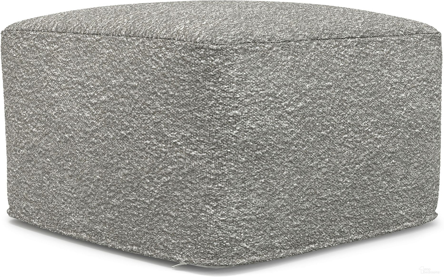 The appearance of Chantal Square Pouf In Light Grey designed by Simpli Home in the modern / contemporary interior design. This light grey piece of furniture was selected by 1StopBedrooms from Chantal Collection to add a touch of cosiness and style into your home. Sku: AXCPF-85-LG. Material: Boucle.