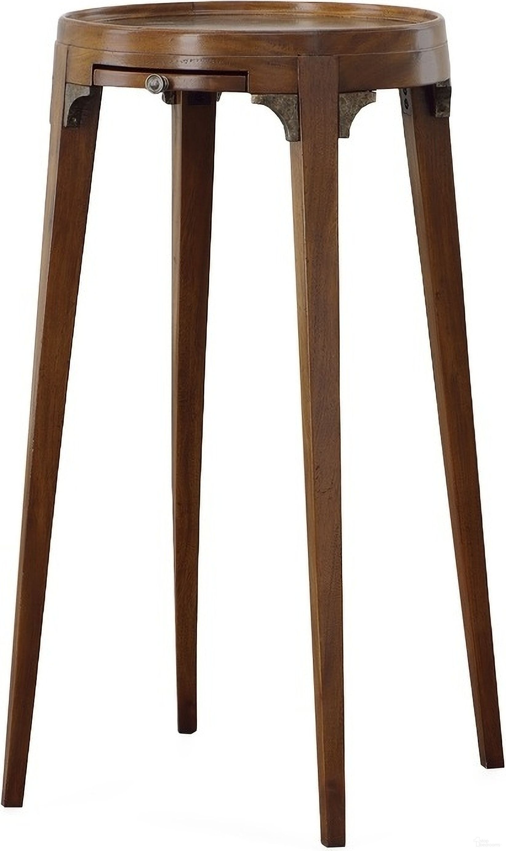 The appearance of Chapman Chairside Table In Bronze designed by Century Furniture in the interior design. This bronze piece of furniture was selected by 1StopBedrooms from Grand Tour Furniture Collection to add a touch of cosiness and style into your home. Sku: SF6055. Material: Metal.