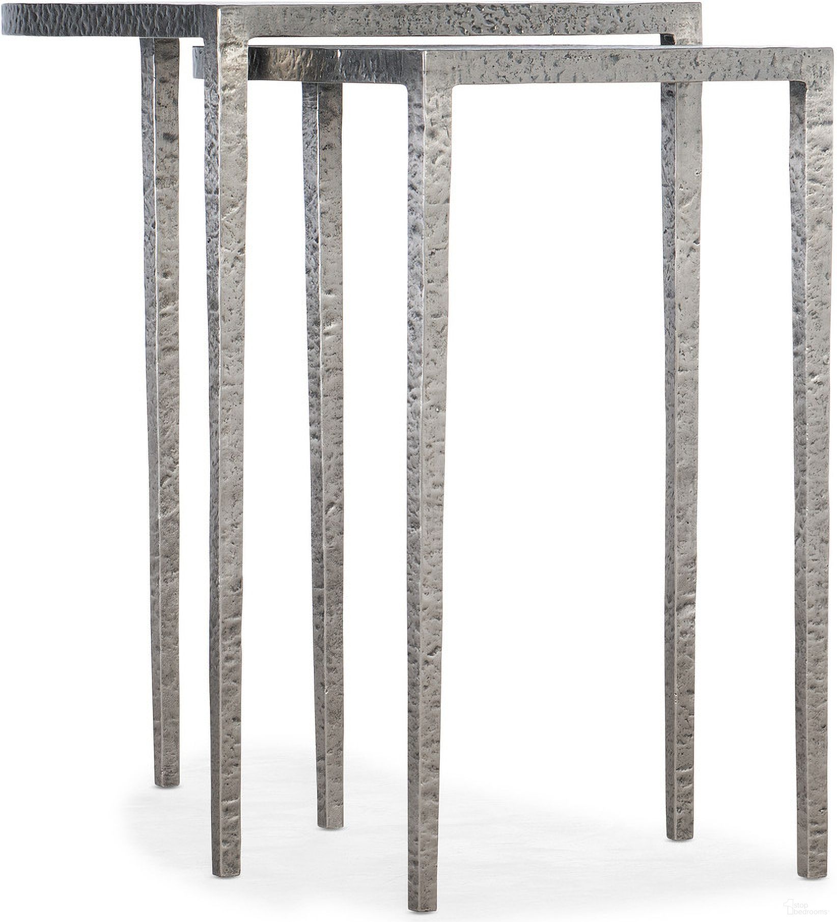 The appearance of Chapman Metal Nesting Tables designed by Hooker in the transitional interior design. This silver piece of furniture  was selected by 1StopBedrooms from Chapman Collection to add a touch of cosiness and style into your home. Sku: 6033-50003-94. Material: Metal.