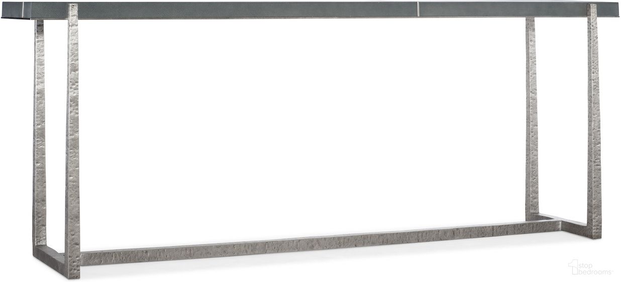 The appearance of Chapman Mixed Media Console Table designed by Hooker in the transitional interior design. This grey piece of furniture  was selected by 1StopBedrooms from Chapman Collection to add a touch of cosiness and style into your home. Sku: 6033-80151-94. Material: Metal.