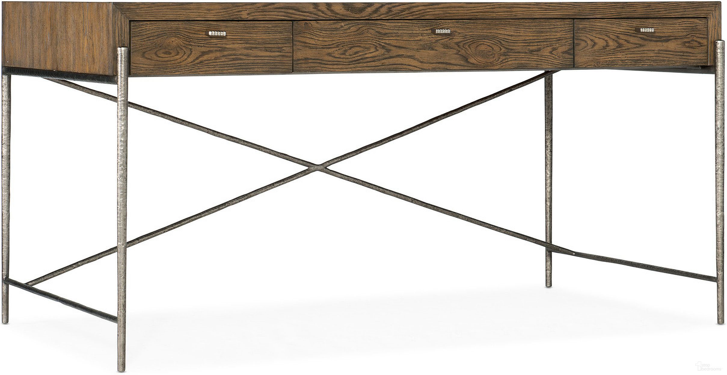 The appearance of Chapman Writing Desk designed by Hooker in the transitional interior design. This medium wood piece of furniture was selected by 1StopBedrooms from Chapman Collection to add a touch of cosiness and style into your home. Sku: 6033-10458-85. Material: Oak Veneer.