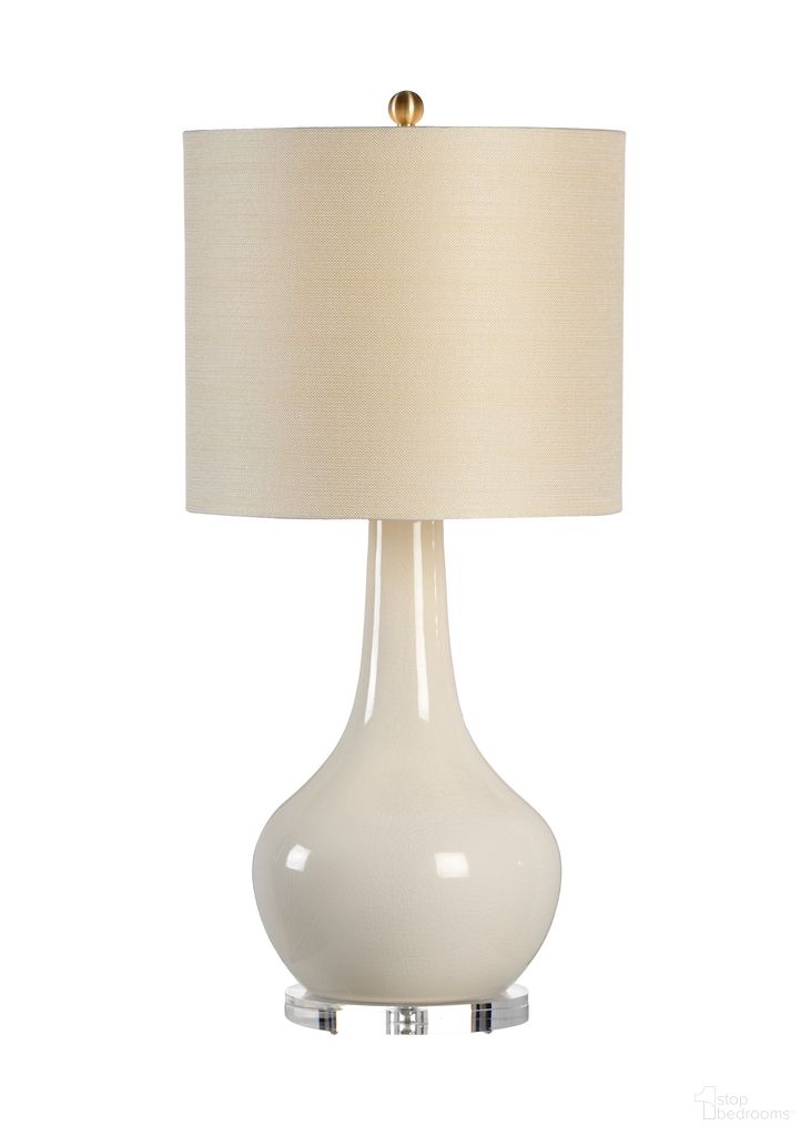 Charles Vase Lamp In Cream and Gold