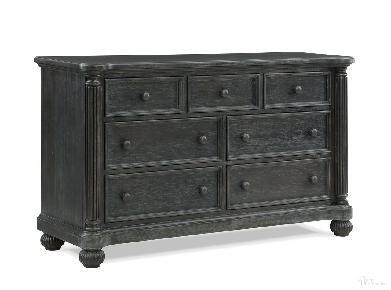 Charleston 7 Drawer Double Dresser In Weathered Woodland