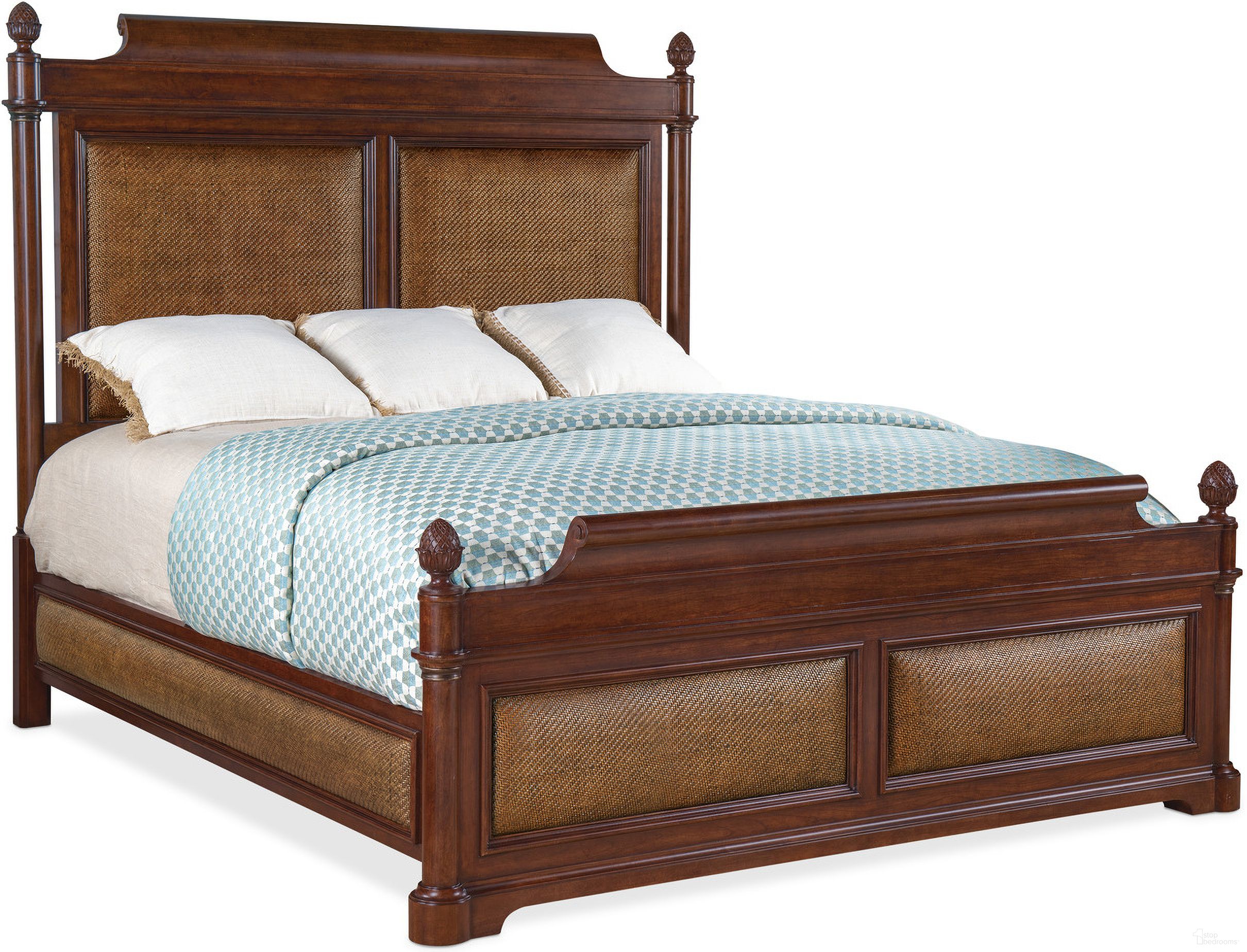 The appearance of Charleston Cal King Panel Bed In Dark Wood designed by Hooker in the traditional interior design. This dark wood piece of furniture  was selected by 1StopBedrooms from Charleston Collection to add a touch of cosiness and style into your home. Sku: 6750-90263-85;6750-90267-85;6750-90268-85. Bed Type: Panel Bed. Bed Size: California King. Material: Cherry.