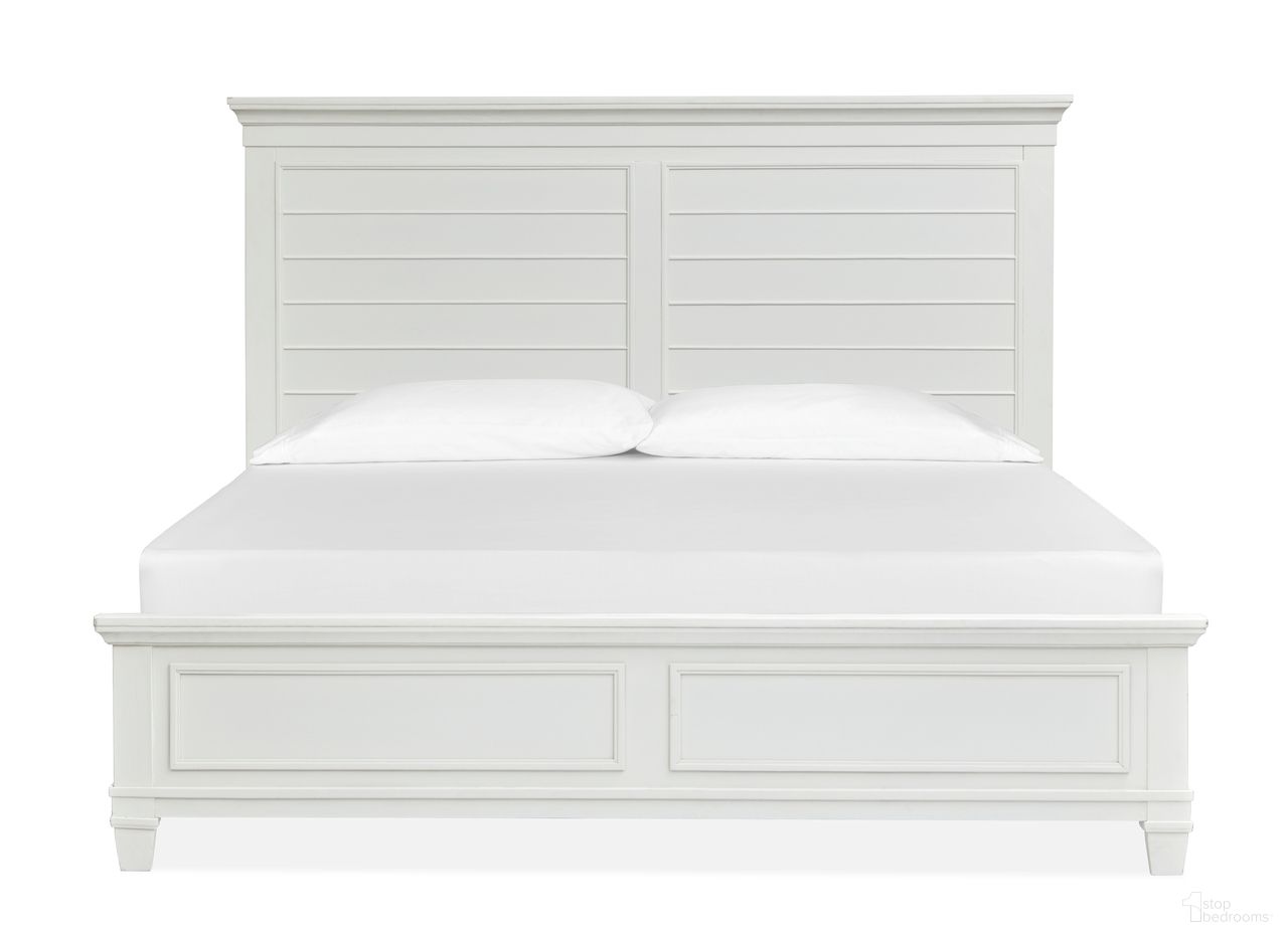 The appearance of Charleston King Panel Bed In White designed by Magnussen in the country / farmhouse interior design. This white piece of furniture was selected by 1StopBedrooms from Charleston Collection to add a touch of cosiness and style into your home. Sku: B5611-54RWH;B5611-64FWH;B5611-64HWH. Bed Type: Panel Bed. Bed Size: King. Material: MDF.