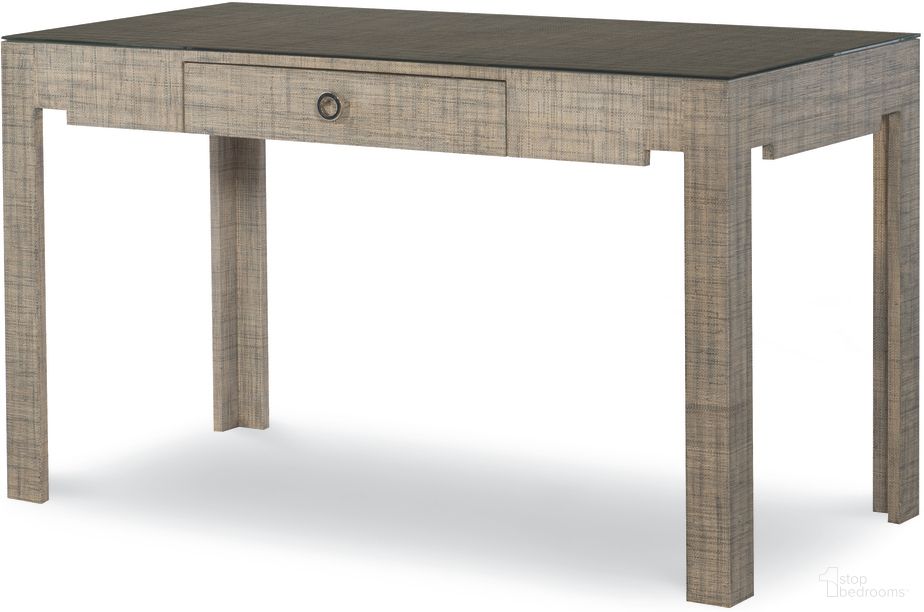 The appearance of Charleston Desk In French Grey designed by Century Furniture in the modern / contemporary interior design. This french grey piece of furniture was selected by 1StopBedrooms from Curate Collection to add a touch of cosiness and style into your home. Sku: CT5038-FG. Material: Raffia.