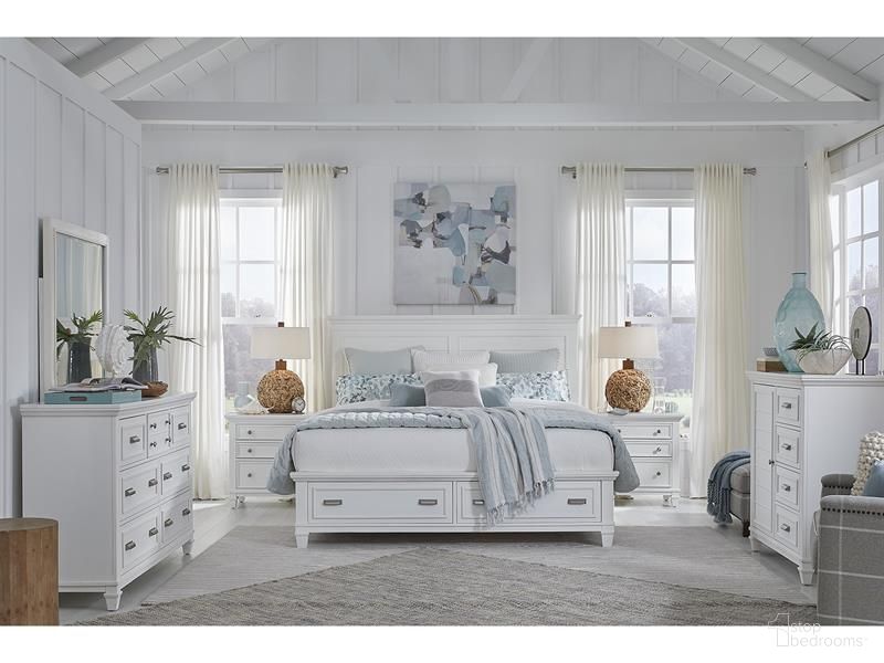 Charleston Panel Storage Bedroom Set In Grey