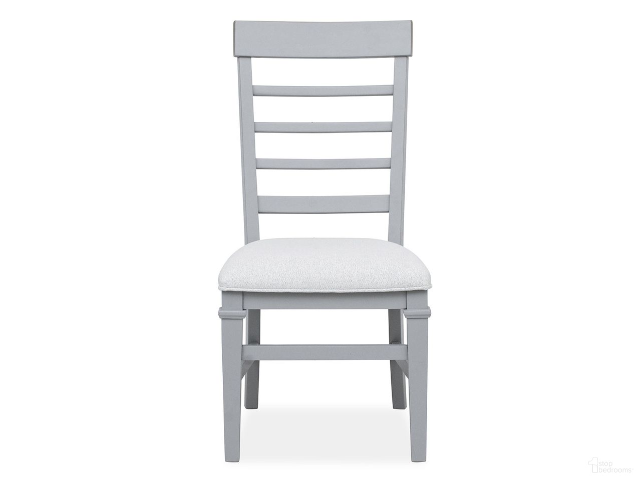 The appearance of Charleston Upholstered Side Chair Set of 2 In Harbor Gray designed by Magnussen in the traditional interior design. This harbor gray piece of furniture  was selected by 1StopBedrooms from Charleston Collection to add a touch of cosiness and style into your home. Sku: D5611-62GY. Material: Hardwood. Chair Type: Side Chair.