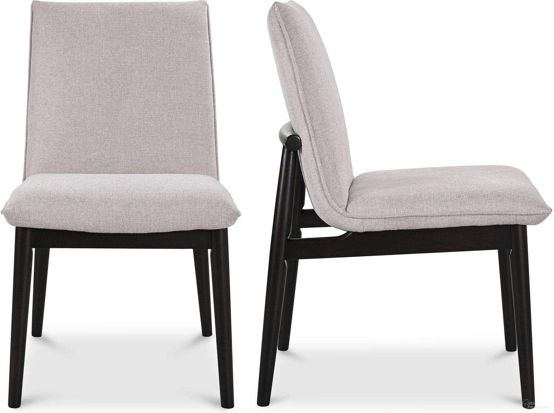 Charlie Dining Chair Set of 2 In Beige