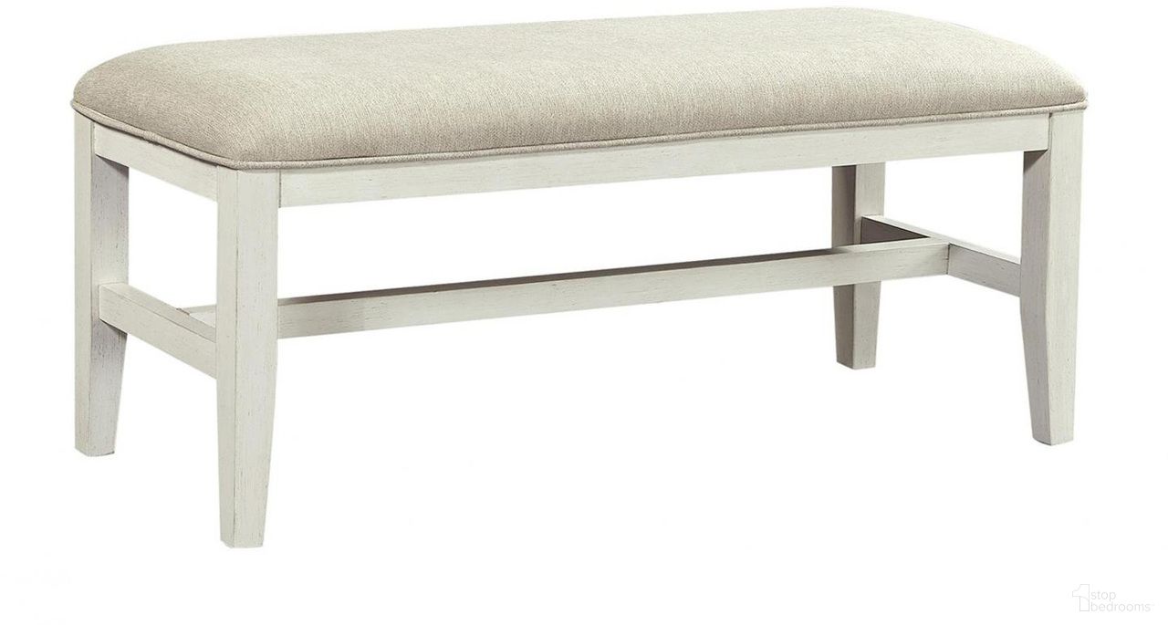 The appearance of Charlotte Bench In White designed by Aspenhome in the transitional interior design. This white piece of furniture was selected by 1StopBedrooms from Charlotte Collection to add a touch of cosiness and style into your home. Sku: I218-468-WHT. Material: Wood.