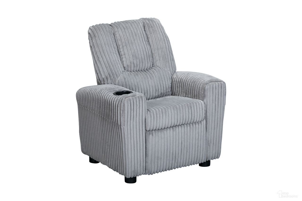 Chase Kids Recliner In Soft Gray