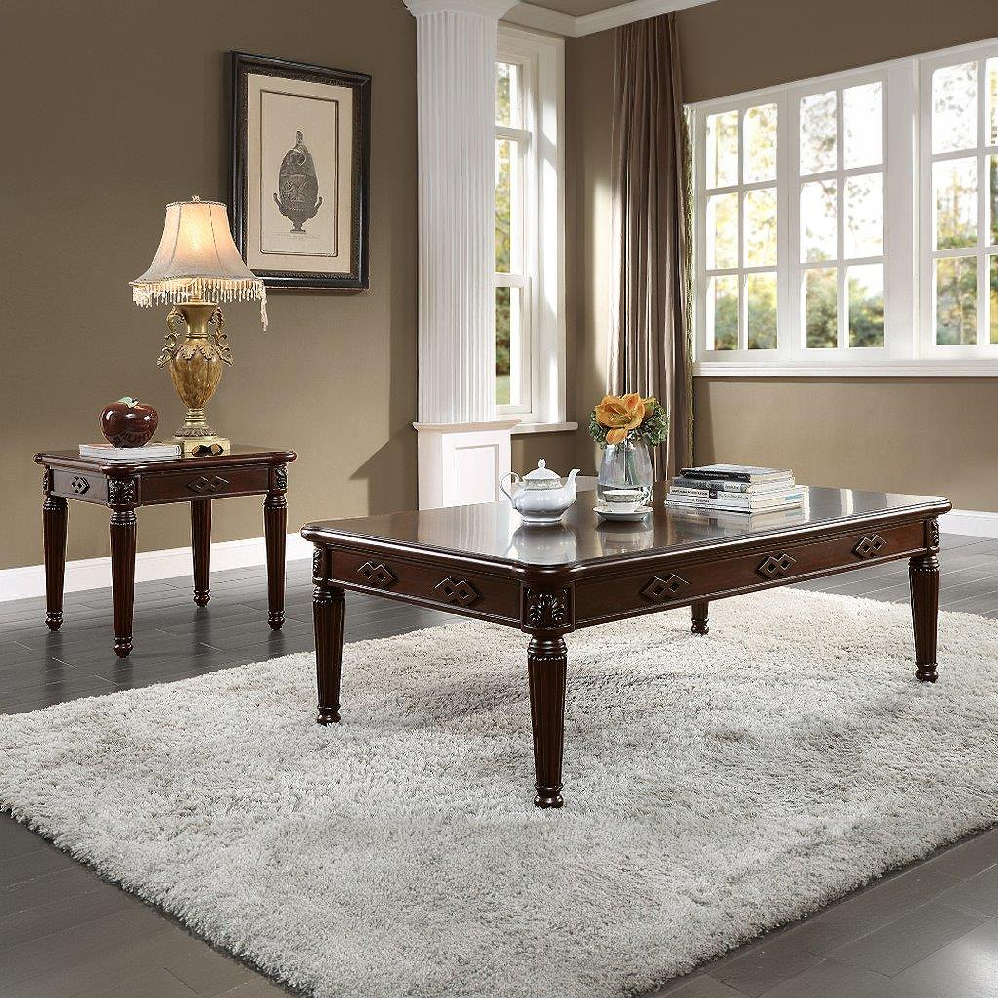 Chateau De Ville Occasional Table Set In Espresso by ACME 1StopBedrooms