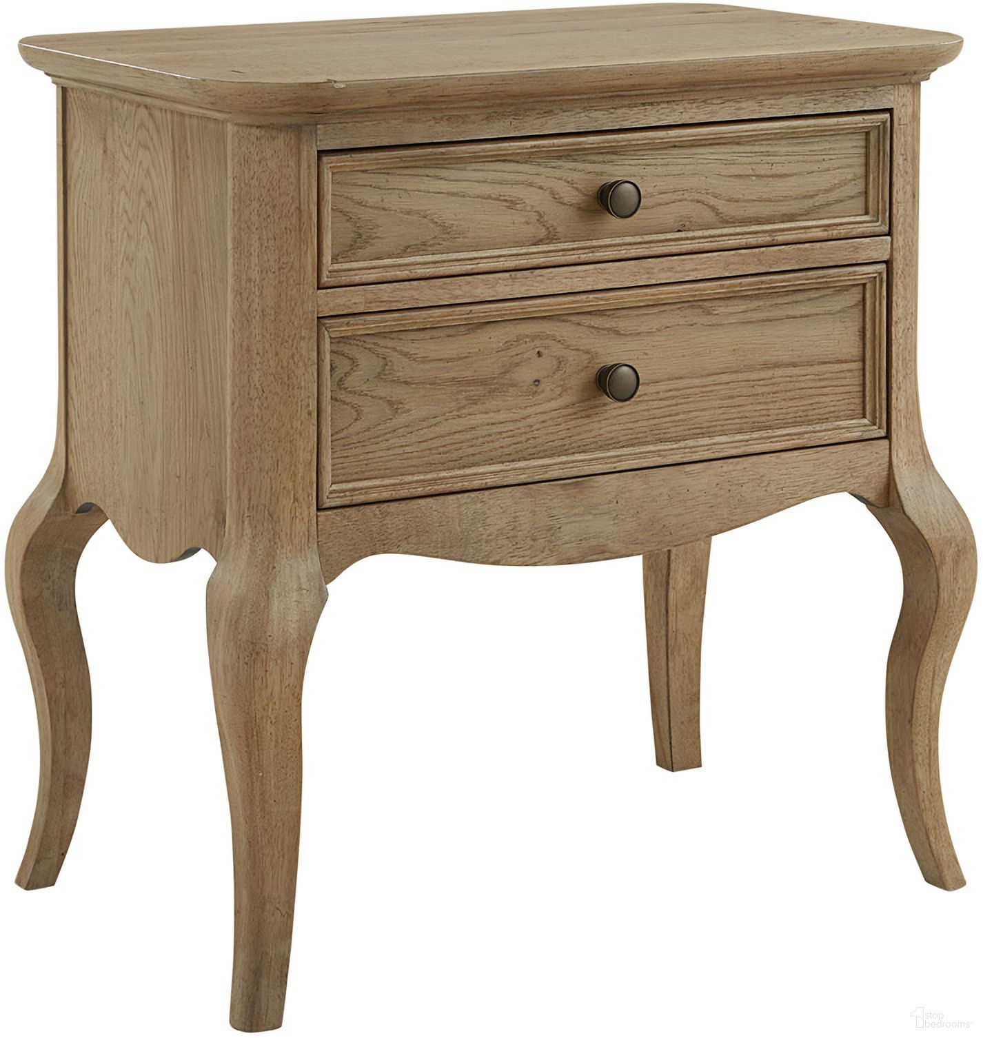The appearance of Chateau Philippe Cabriole Nightstand In Cognac designed by Aspenhome in the traditional interior design. This cognac piece of furniture  was selected by 1StopBedrooms from Chateau Philippe Collection to add a touch of cosiness and style into your home. Sku: I3290-452. Material: Wood.