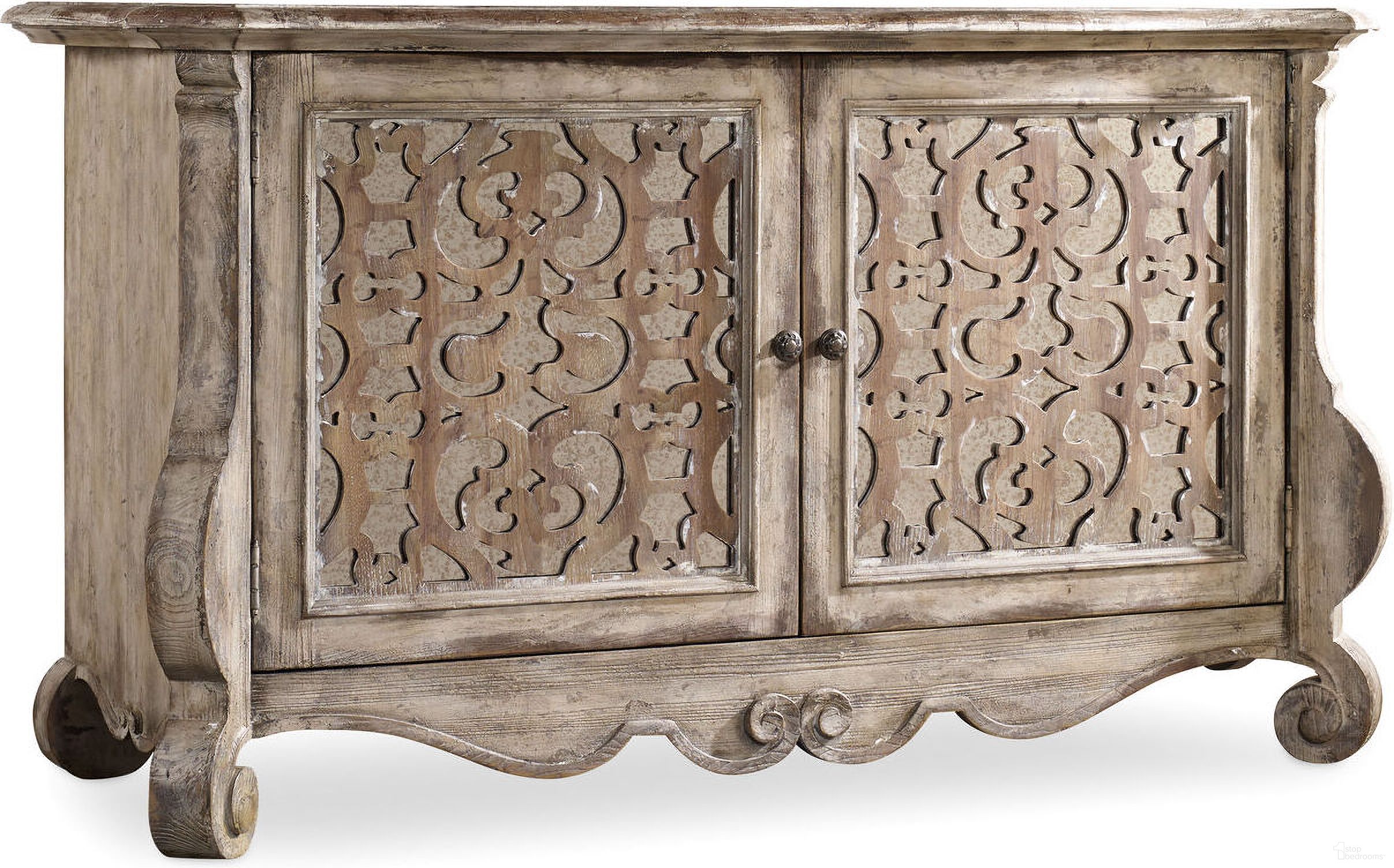 The appearance of Chatelet Light Wood Buffet designed by Hooker in the traditional interior design. This light wood piece of furniture was selected by 1StopBedrooms from Chatelet Collection to add a touch of cosiness and style into your home. Sku: 5351-75900. Material: Veneer.