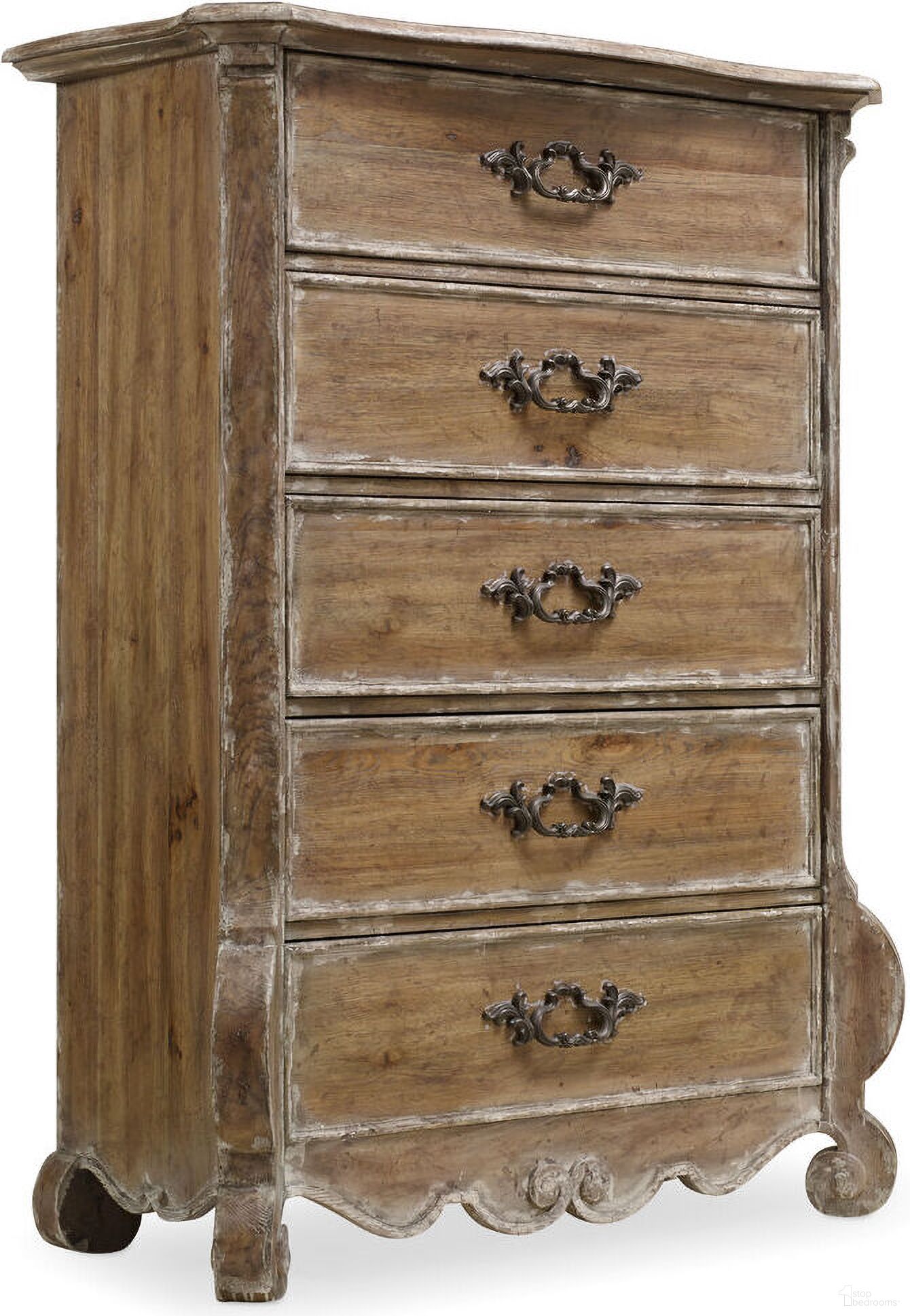 The appearance of Chatelet Light Wood Chest designed by Hooker in the traditional interior design. This light wood piece of furniture was selected by 1StopBedrooms from Chatelet Collection to add a touch of cosiness and style into your home. Sku: 5300-90010. Material: Resin.
