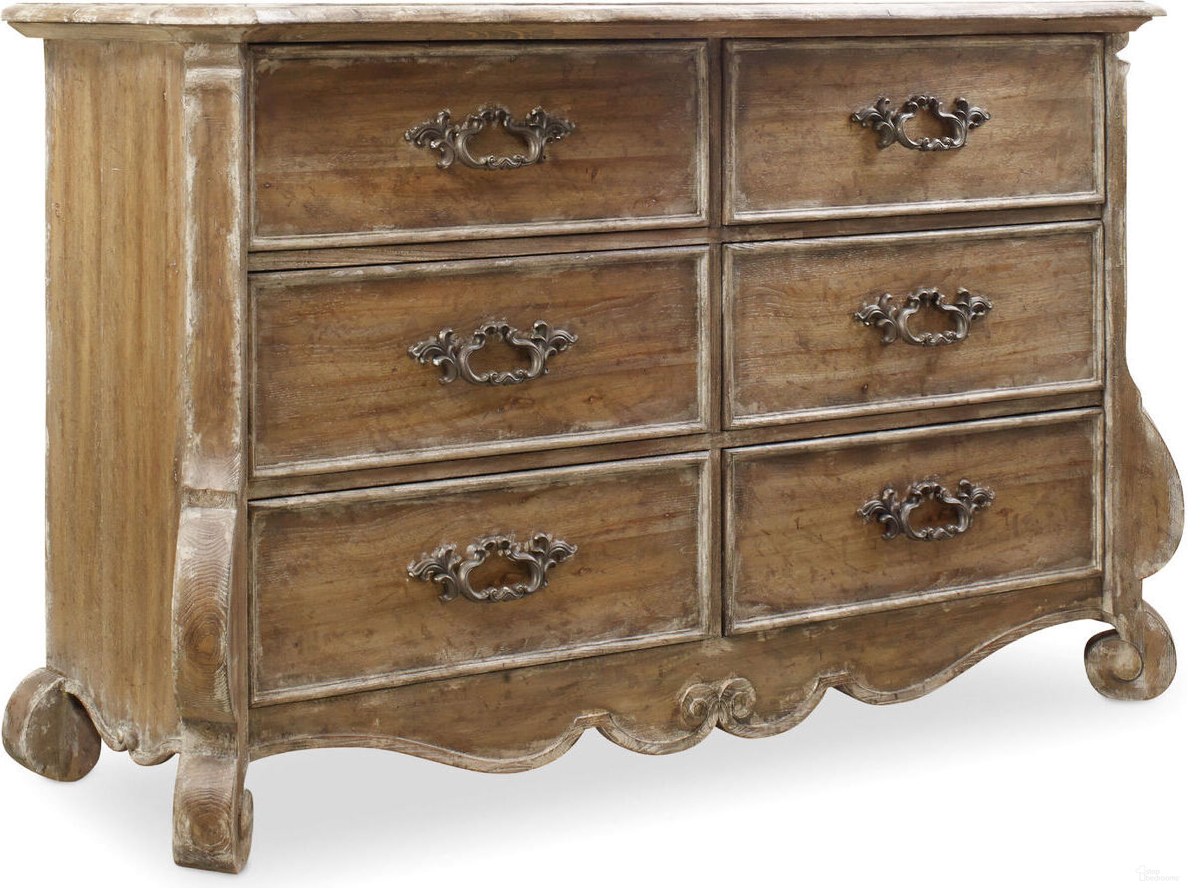 The appearance of Chatelet Light Wood Dresser designed by Hooker in the traditional interior design. This light wood piece of furniture was selected by 1StopBedrooms from Chatelet Collection to add a touch of cosiness and style into your home. Sku: 5300-90001. Material: Felt.