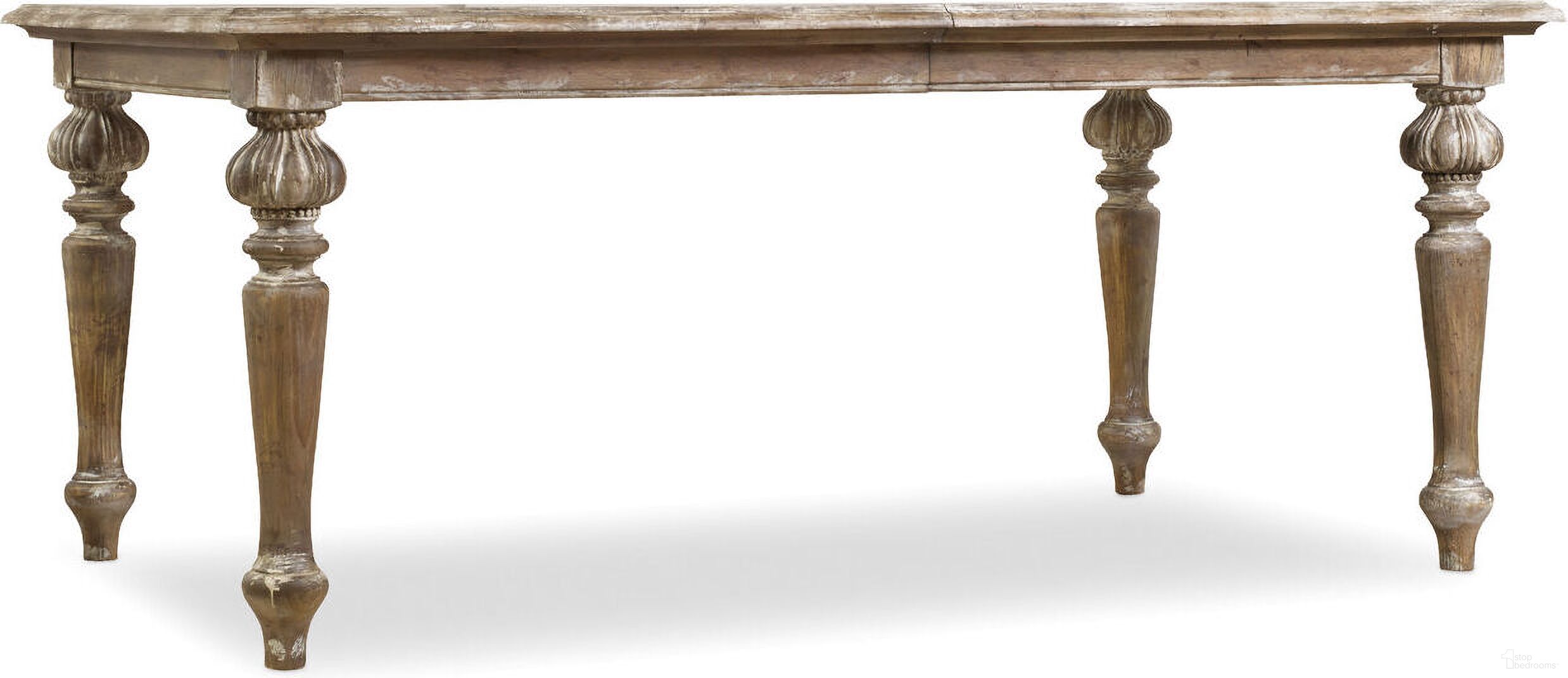 The appearance of Chatelet Light Wood Rectangular Leg Extendable Dining Table designed by Hooker in the traditional interior design. This light wood piece of furniture was selected by 1StopBedrooms from Chatelet Collection to add a touch of cosiness and style into your home. Sku: 5300-75200. Table Base Style: Legs. Table Top Shape: Rectangular. Size: 42" x 72". Material: Walnut.