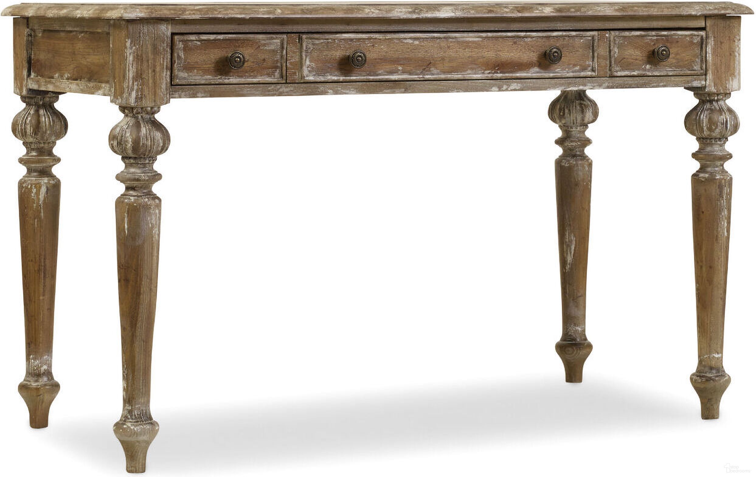 The appearance of Chatelet Light Wood Writing Desk designed by Hooker in the traditional interior design. This light wood piece of furniture  was selected by 1StopBedrooms from Chatelet Collection to add a touch of cosiness and style into your home. Sku: 5300-10482. Material: Walnut.