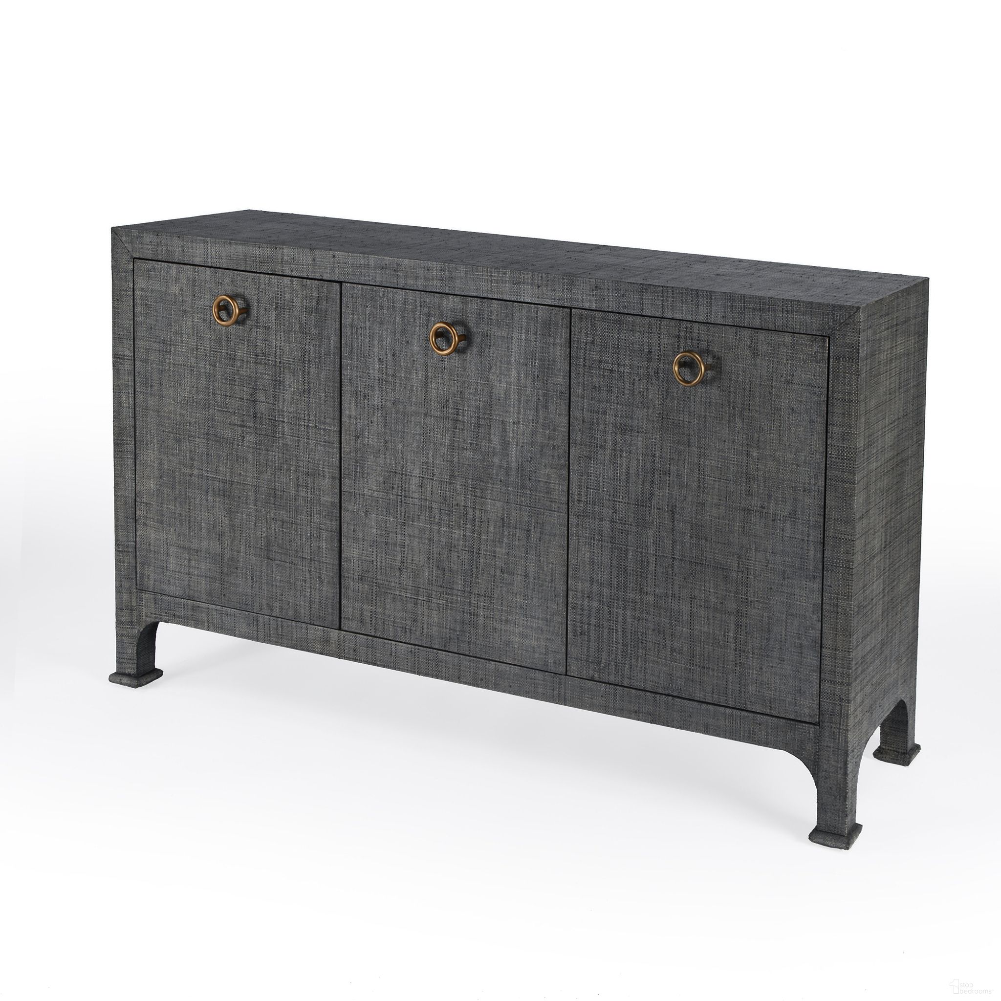 The appearance of Chatham 3-Drawer Raffia 60 Inch Sideboard In Charcoal designed by Butler Specialty Company in the traditional interior design. This charcoal piece of furniture was selected by 1StopBedrooms from Chatham Collection to add a touch of cosiness and style into your home. Sku: 9170420. Material: Wood.