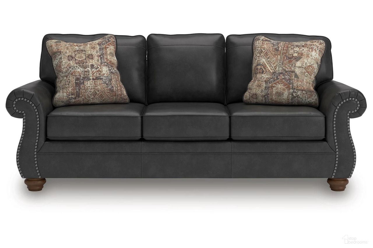 The appearance of Chatterton Sofa In Granite designed by Signature Design by Ashley in the traditional interior design. This granite piece of furniture was selected by 1StopBedrooms from Chatterton Collection to add a touch of cosiness and style into your home. Sku: NC5590338. Material: Faux Leather.