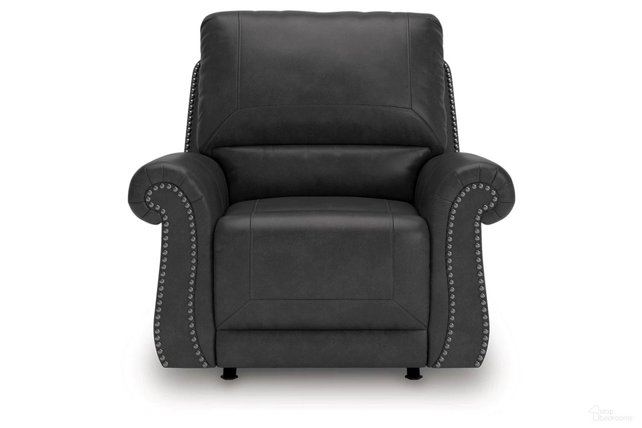 The appearance of Chatterton Swivel Glider Recliner In Granite designed by Signature Design by Ashley in the traditional interior design. This granite piece of furniture  was selected by 1StopBedrooms from Chatterton Collection to add a touch of cosiness and style into your home. Sku: NC5590361. Material: Faux Leather.