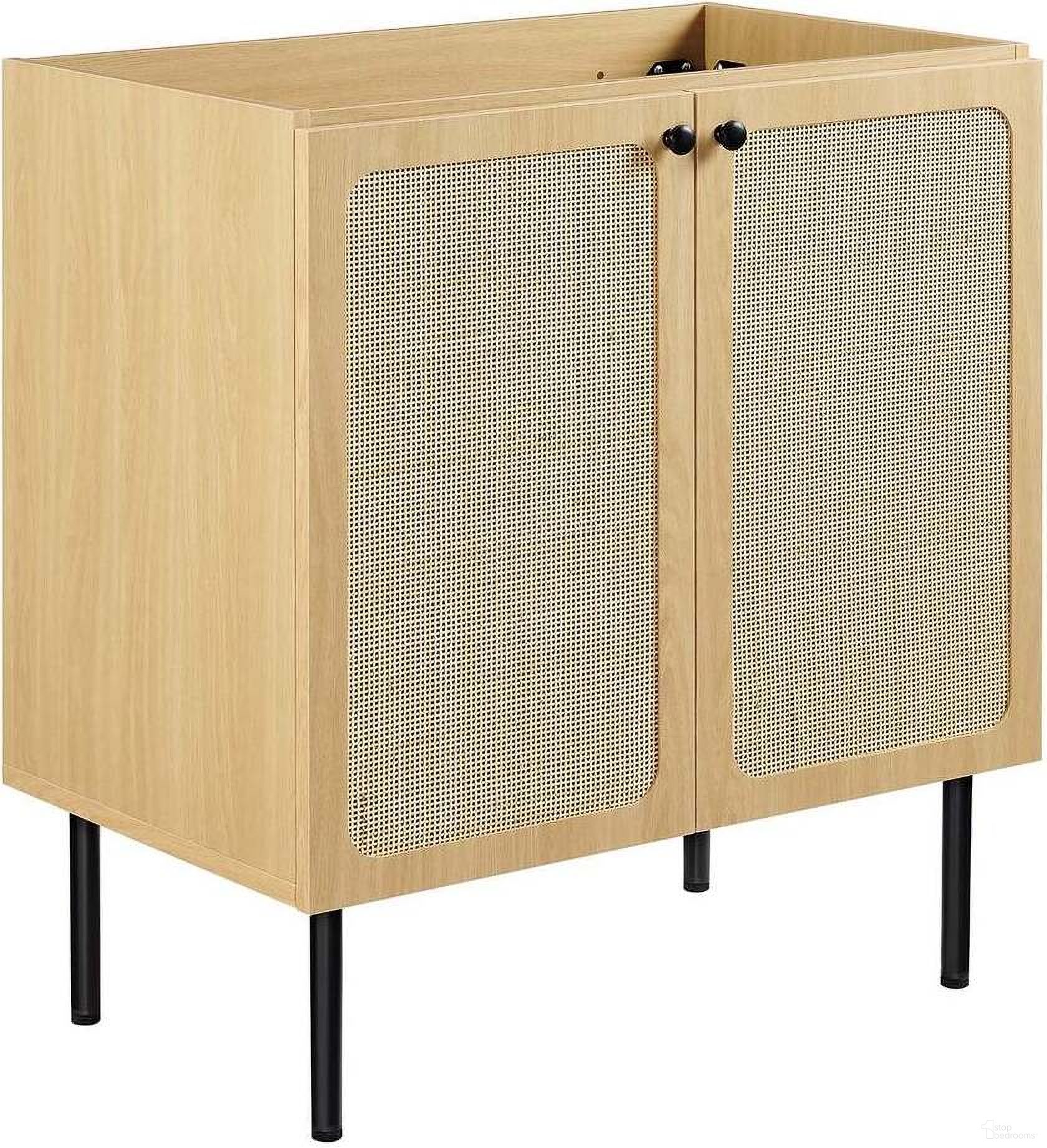 The appearance of Chaucer 30 Inch Bathroom Vanity Cabinet In Oak designed by Modway in the modern / contemporary interior design. This oak piece of furniture was selected by 1StopBedrooms from Chaucer Collection to add a touch of cosiness and style into your home. Sku: EEI-6602-OAK. Material: Engineered Wood.