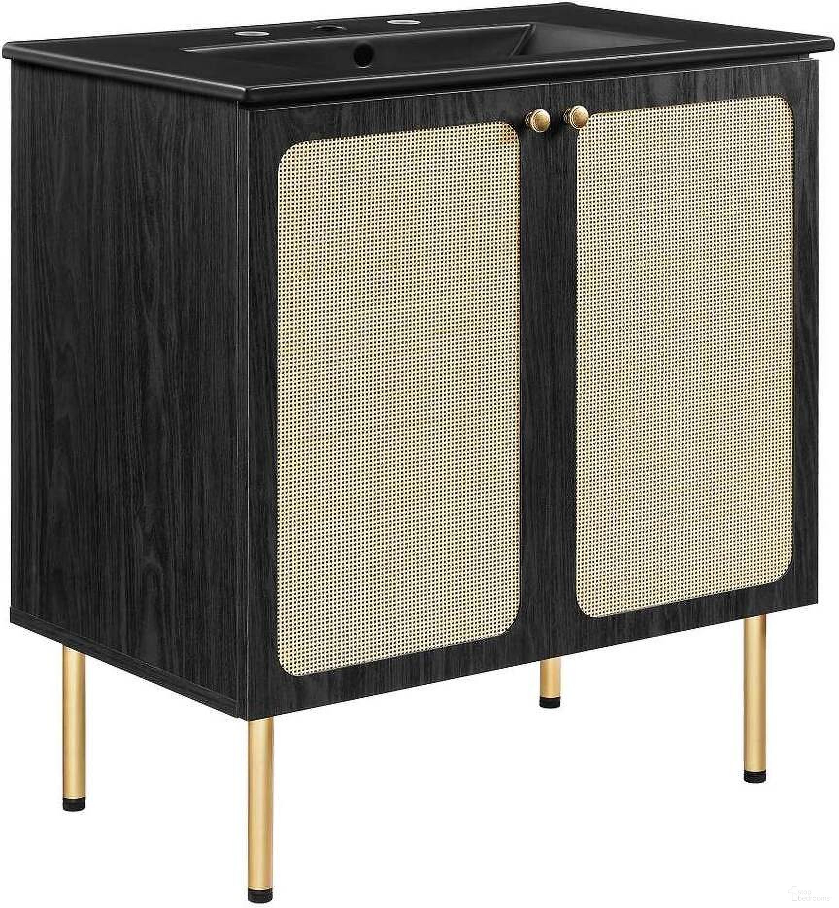 Chaucer 30 Inch Bathroom Vanity In Black