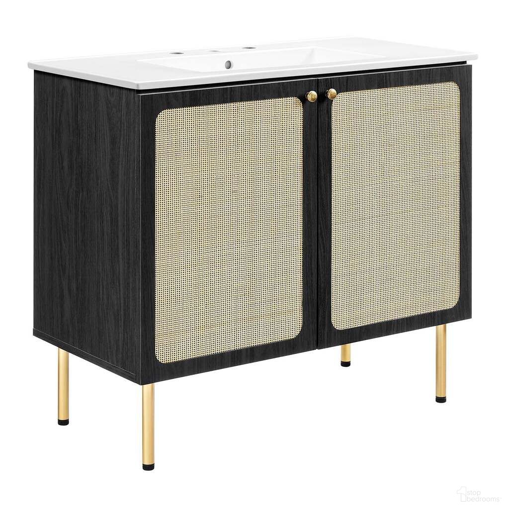 The appearance of Chaucer 36 Inch Bathroom Vanity In Black and White designed by Modway in the modern / contemporary interior design. This black and white piece of furniture was selected by 1StopBedrooms from Chaucer Collection to add a touch of cosiness and style into your home. Sku: EEI-4203-WHI;EEI-6603-BLK. Material: MDF.