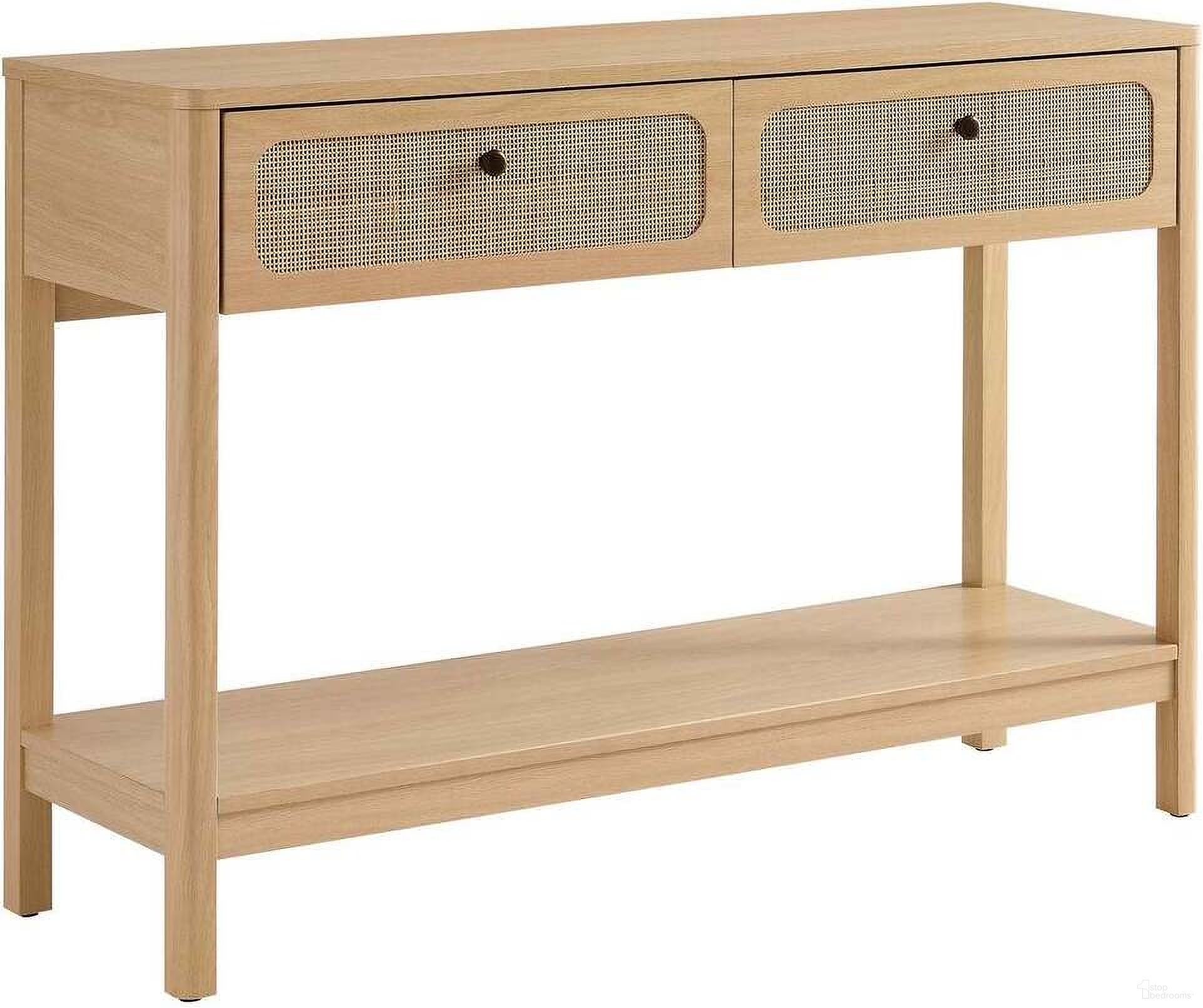 The appearance of Chaucer Wood Entryway Console Table In Oak designed by Modway in the modern / contemporary interior design. This oak piece of furniture was selected by 1StopBedrooms from Chaucer Collection to add a touch of cosiness and style into your home. Sku: EEI-6797-OAK. Material: Engineered Wood.