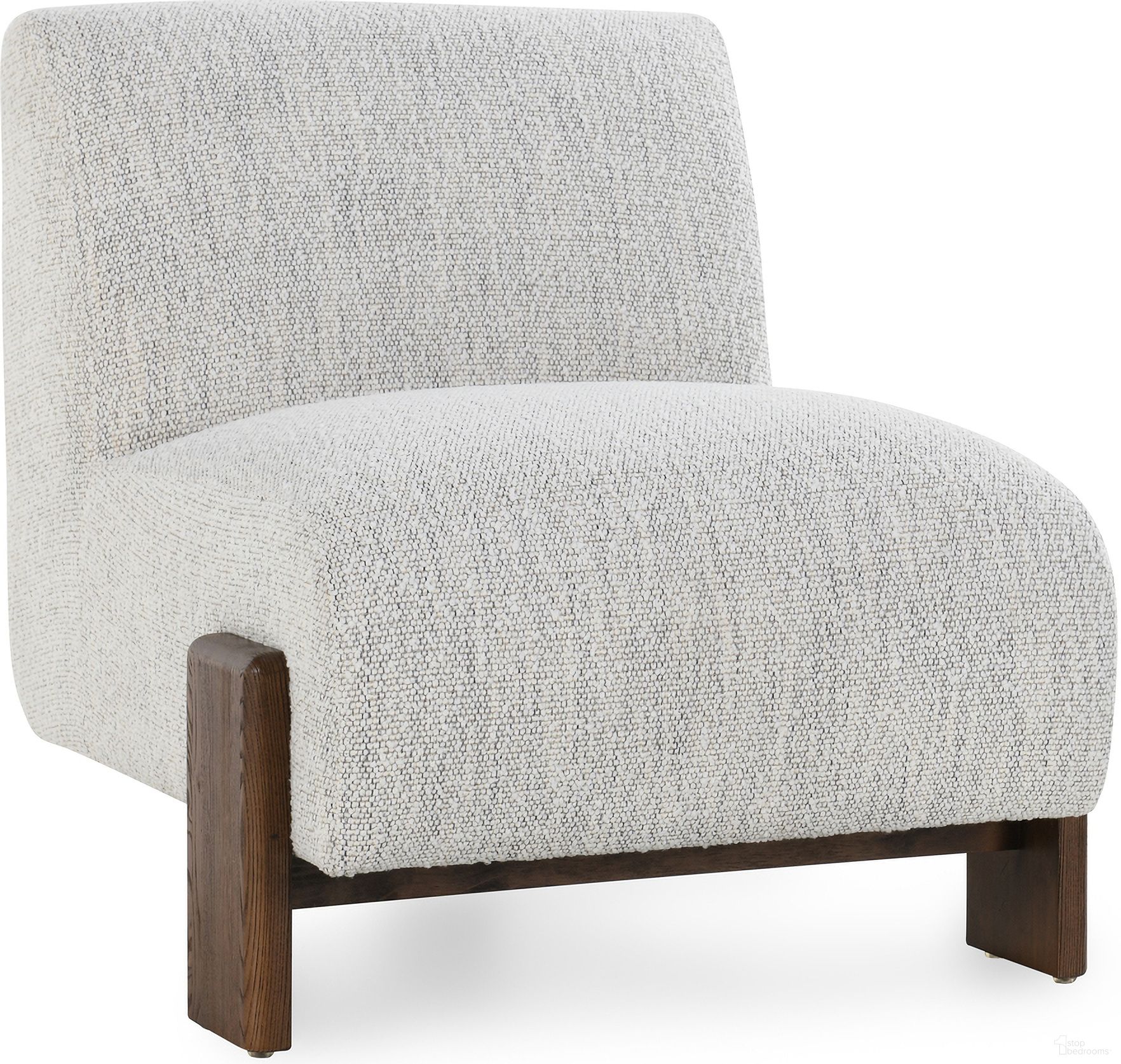 The appearance of Chelsea Accent Chair In Ivory designed by Classic Home in the transitional interior design. This ivory piece of furniture was selected by 1StopBedrooms from Chelsea Collection to add a touch of cosiness and style into your home. Sku: 53004710. Material: Polyester.