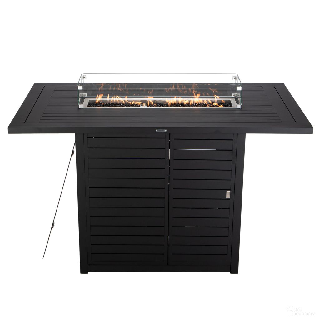 Chelsea Bar Height Fire Pit Aluminum Table