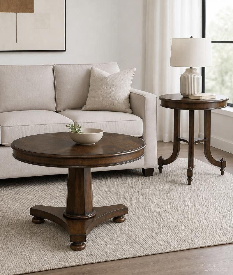 Chelsea Club Occasional Table Set In Cognac