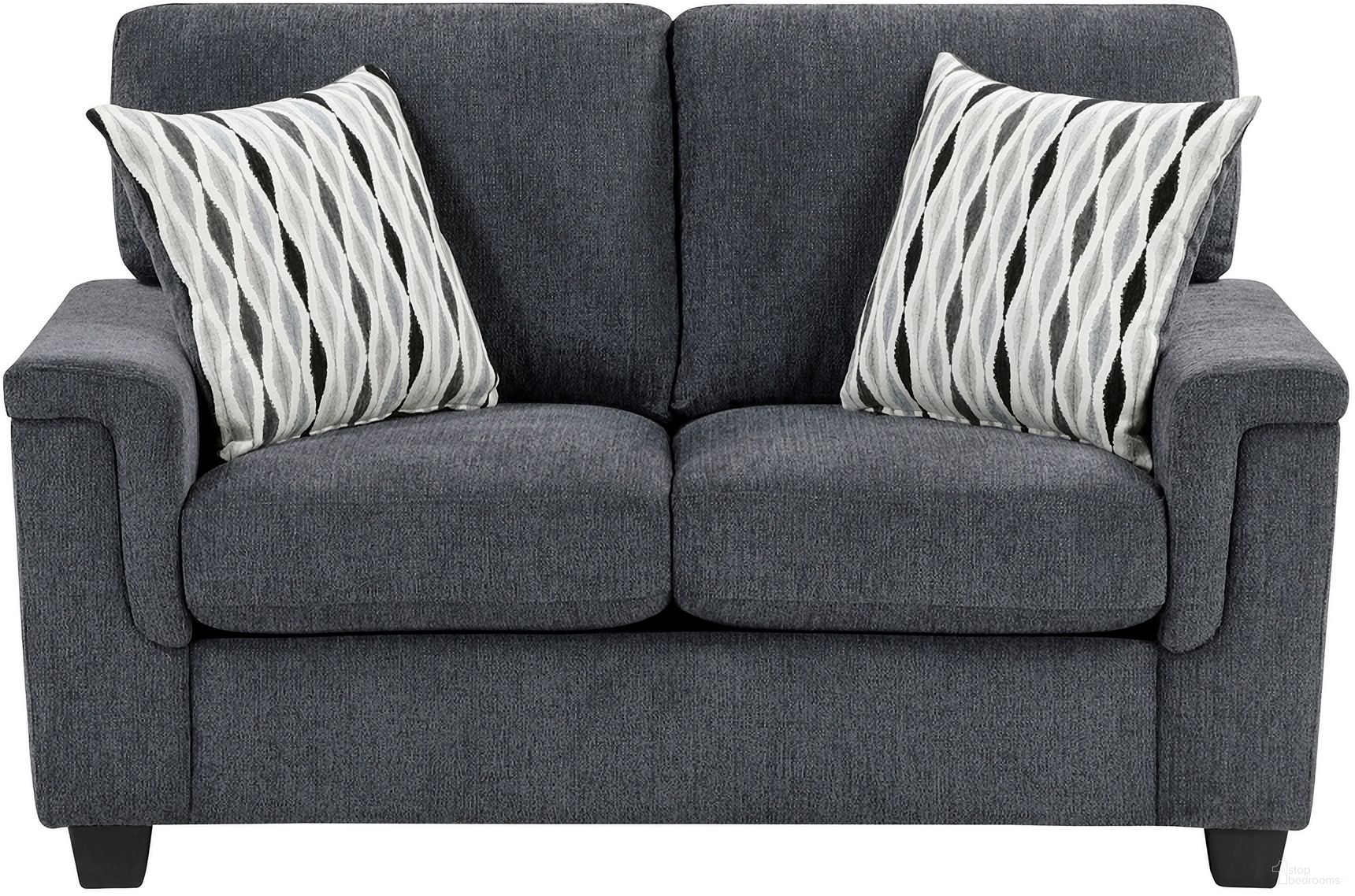 The appearance of Chelsea Loveseat In Dark Gray designed by Homelegance in the modern / contemporary interior design. This dark gray piece of furniture was selected by 1StopBedrooms from Chelsea Collection to add a touch of cosiness and style into your home. Sku: 9746DG-2. Material: Chenille.