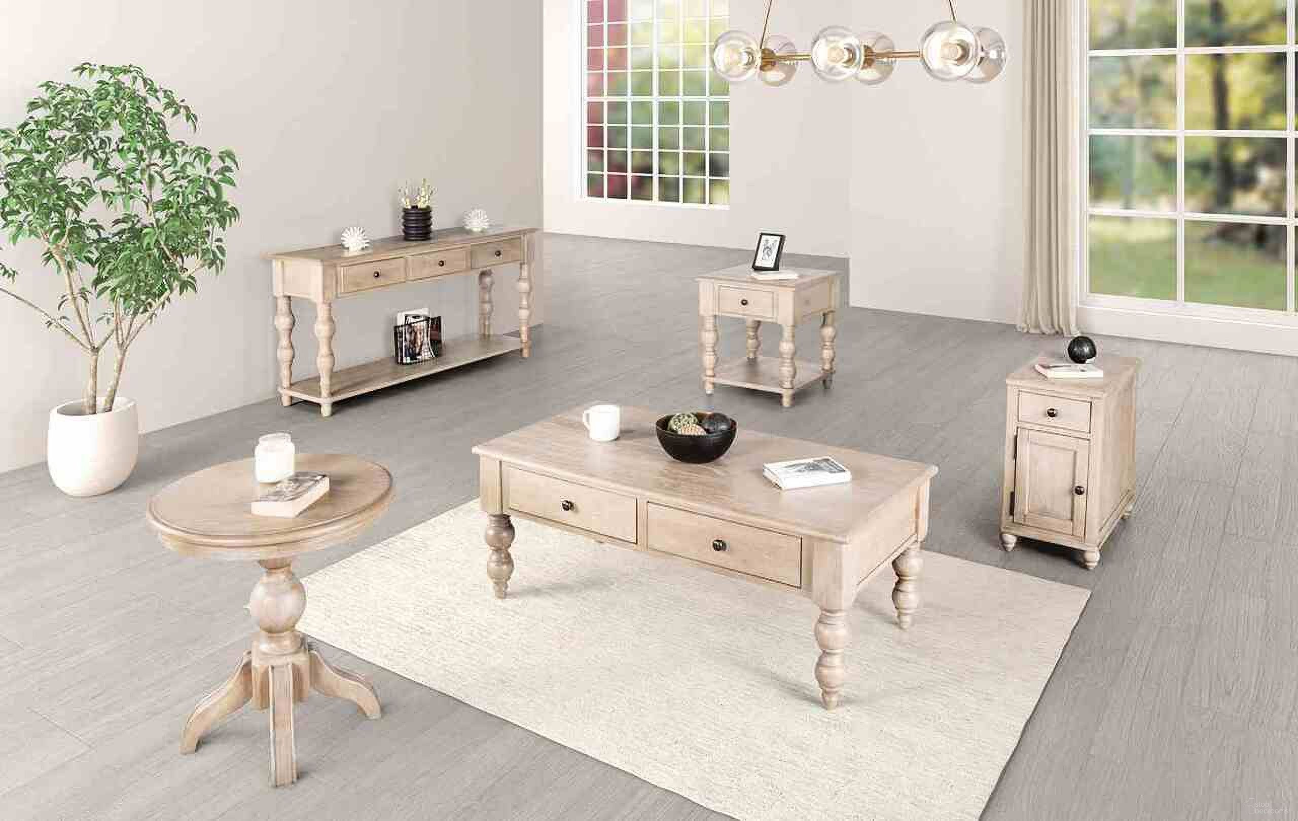 The appearance of Chesapeake Rectangular Occasional Table Set In Light White Wash designed by Furniture of America in the transitional interior design. This light white wash piece of furniture was selected by 1StopBedrooms from Chesapeake Collection to add a touch of cosiness and style into your home. Sku: FM49000AK-C;FM49000AK-E. Material: Oak Veneer.
