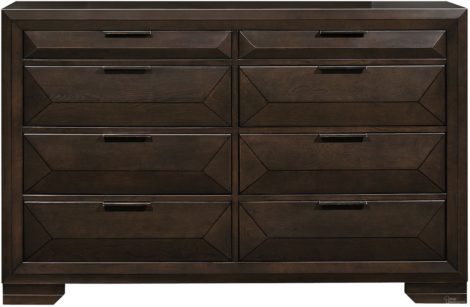 The appearance of Chesky Warm Espresso Dresser designed by Homelegance in the modern / contemporary interior design. This brown piece of furniture was selected by 1StopBedrooms from Chesky Collection to add a touch of cosiness and style into your home. Sku: 1753-5. Material: Wood.
