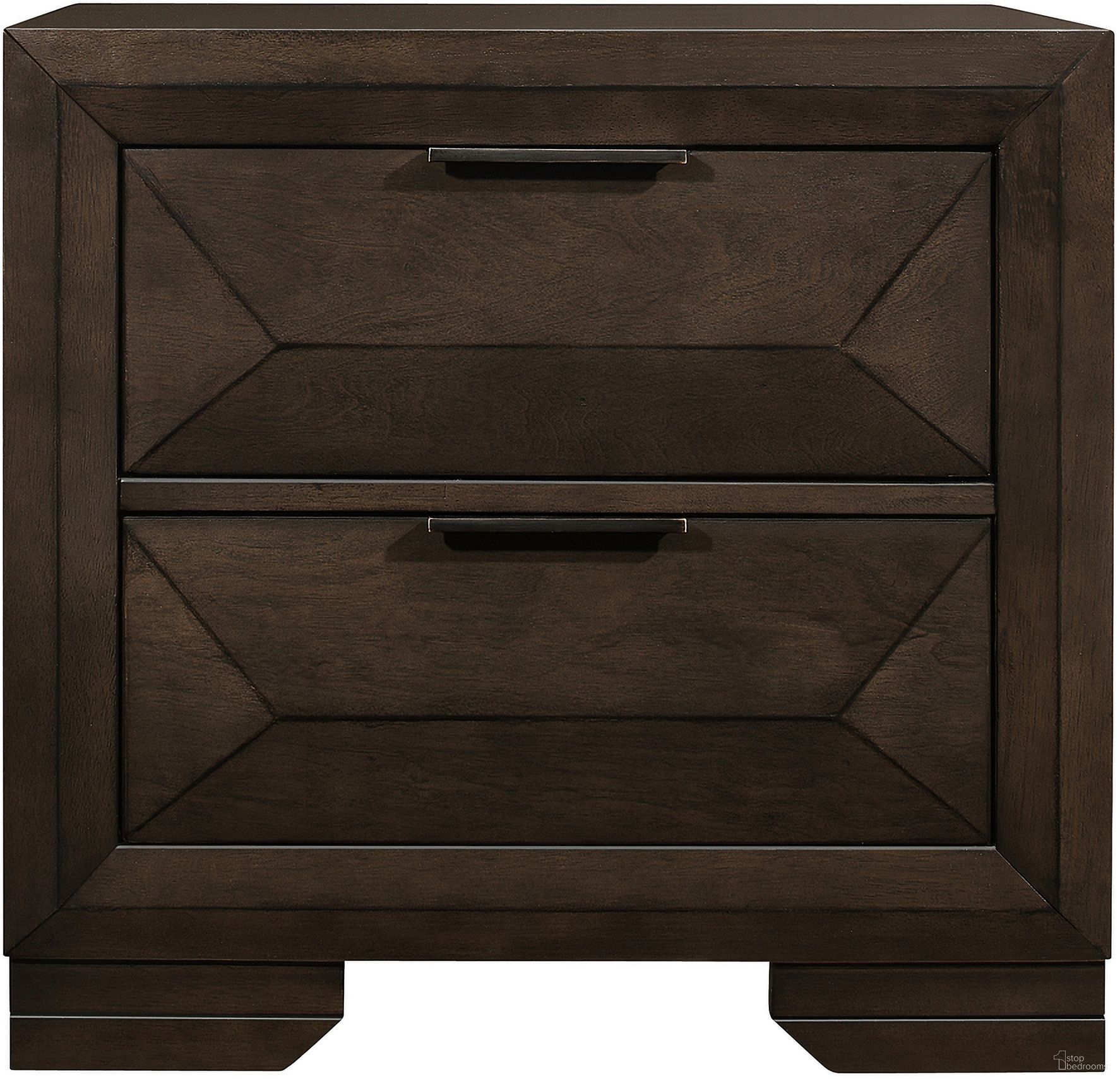 The appearance of Chesky Warm Espresso Nightstand designed by Homelegance in the modern / contemporary interior design. This brown piece of furniture was selected by 1StopBedrooms from Chesky Collection to add a touch of cosiness and style into your home. Sku: 1753-4. Material: Wood.